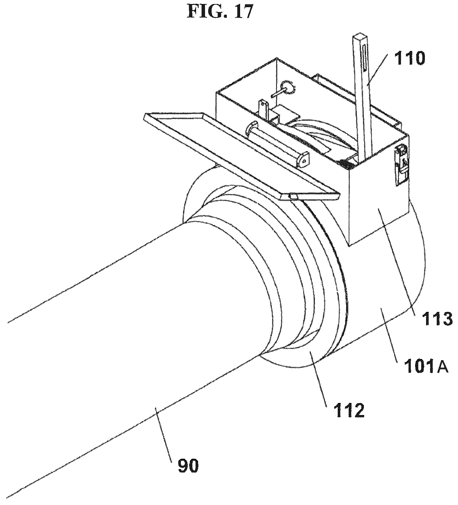 Patent US12350771 Figure 17 – Fixtures for pipe installation, sealing and security