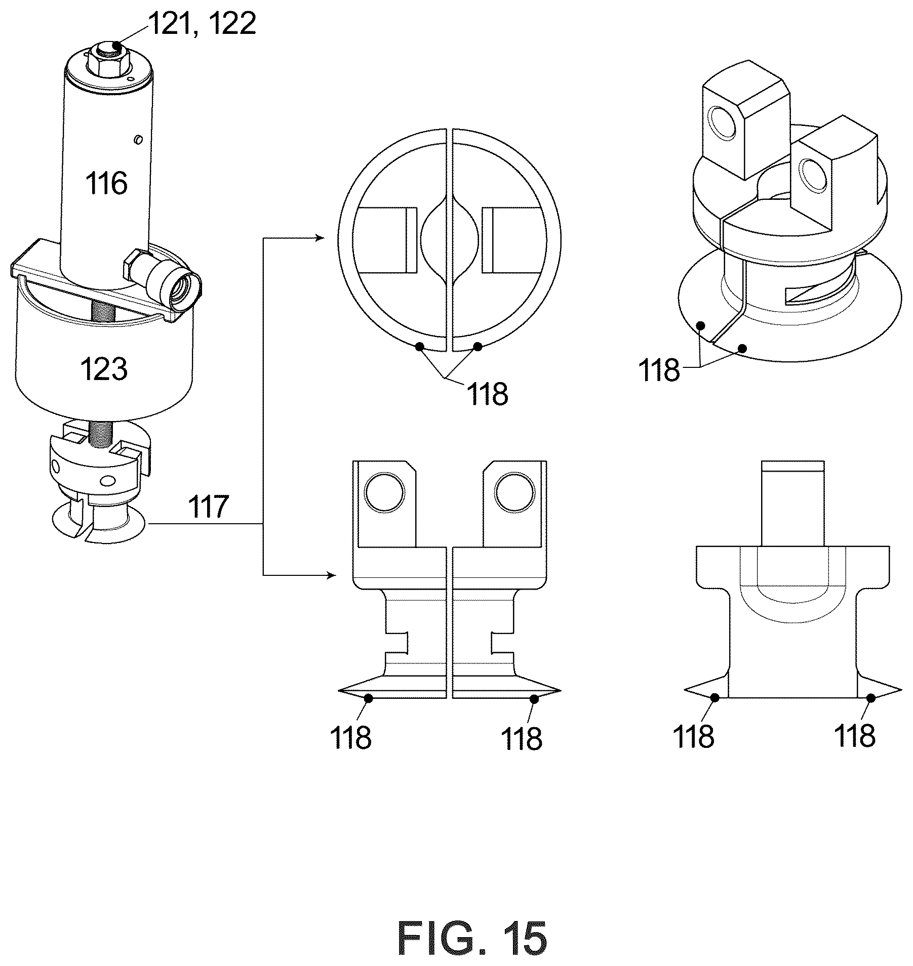 Patent US12350772 Figure 15 – Apparatus and method for extracting a seized yaw piston from a wind turbine housing