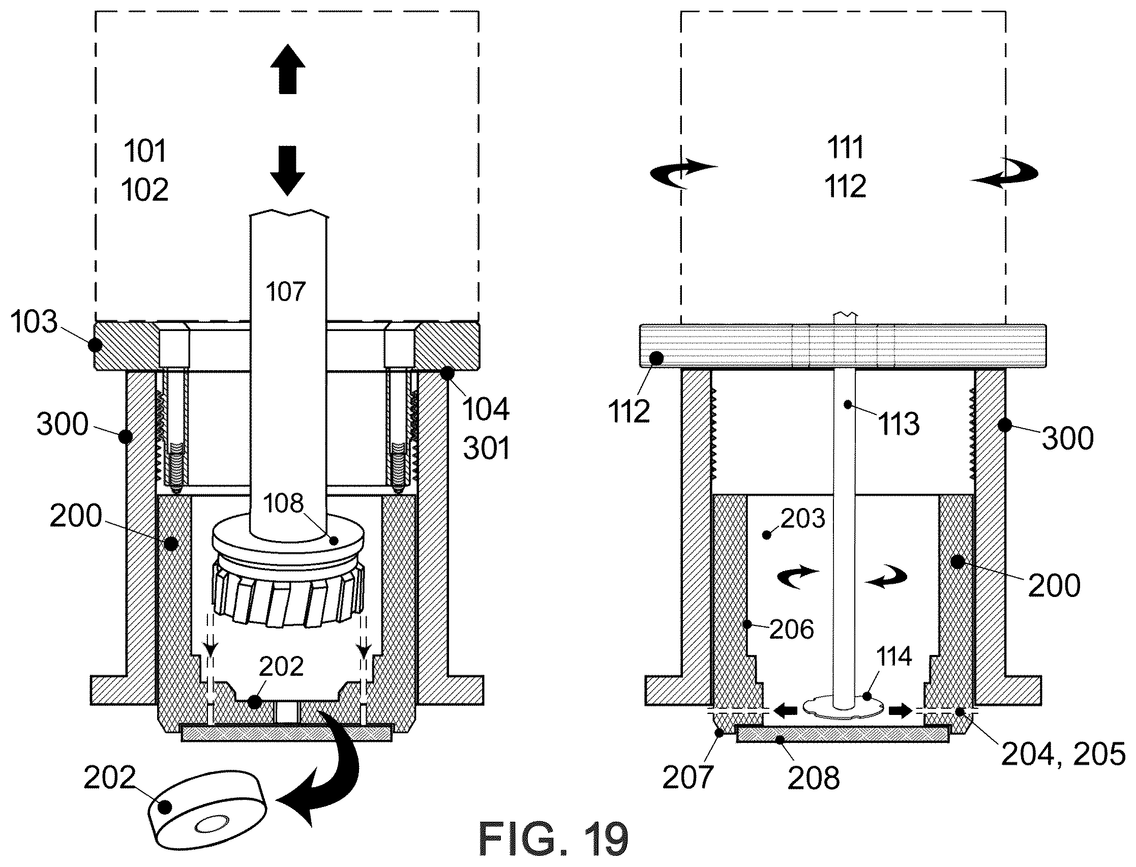 Patent US12350772 Figure 19 – Apparatus and method for extracting a seized yaw piston from a wind turbine housing