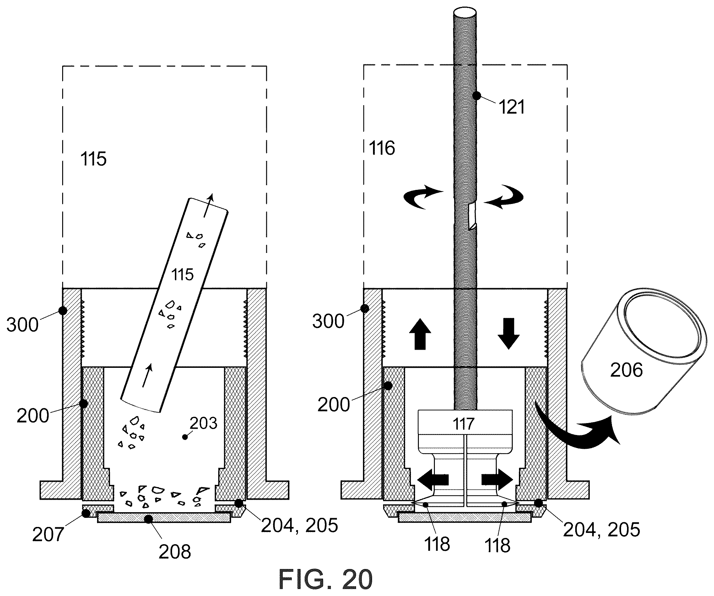 Patent US12350772 Figure 20 – Apparatus and method for extracting a seized yaw piston from a wind turbine housing