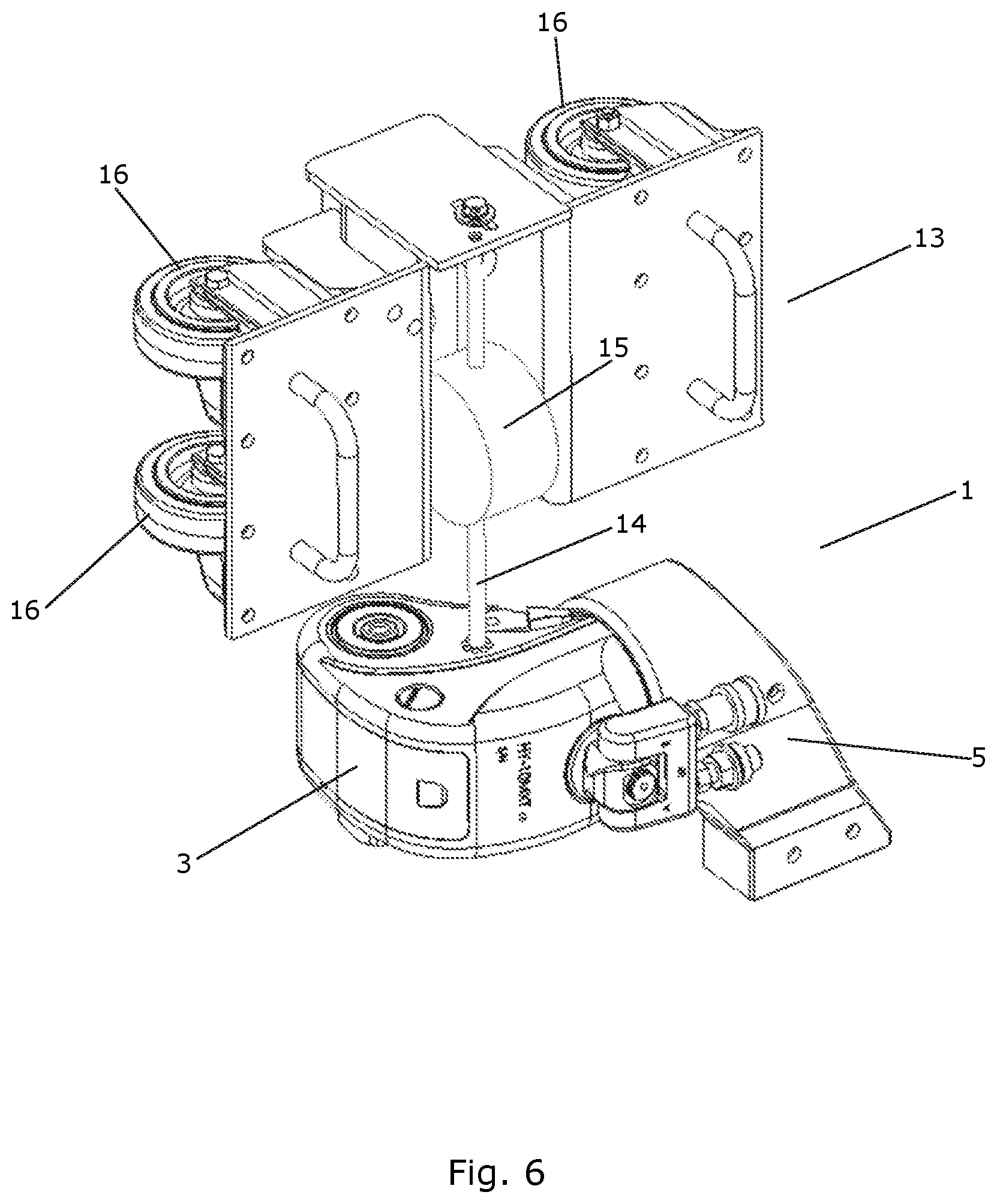 Patent US12350773 Figure 6 – Tool assembly for tensioning tower bolts of a wind turbine tower