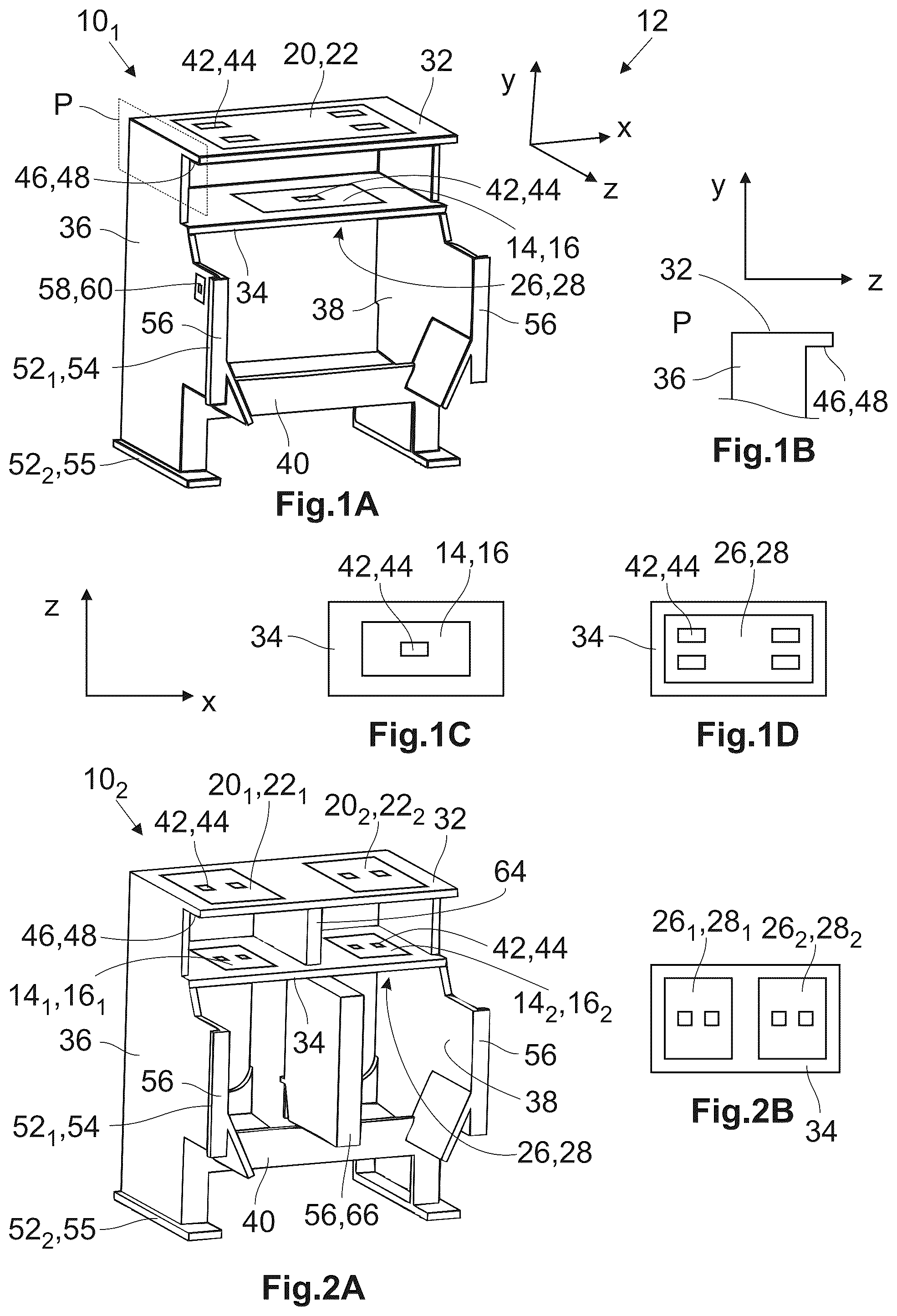 Patent US12350780 Figure 1 – Machine base for use in a machining system and machining system comprising such a machine base