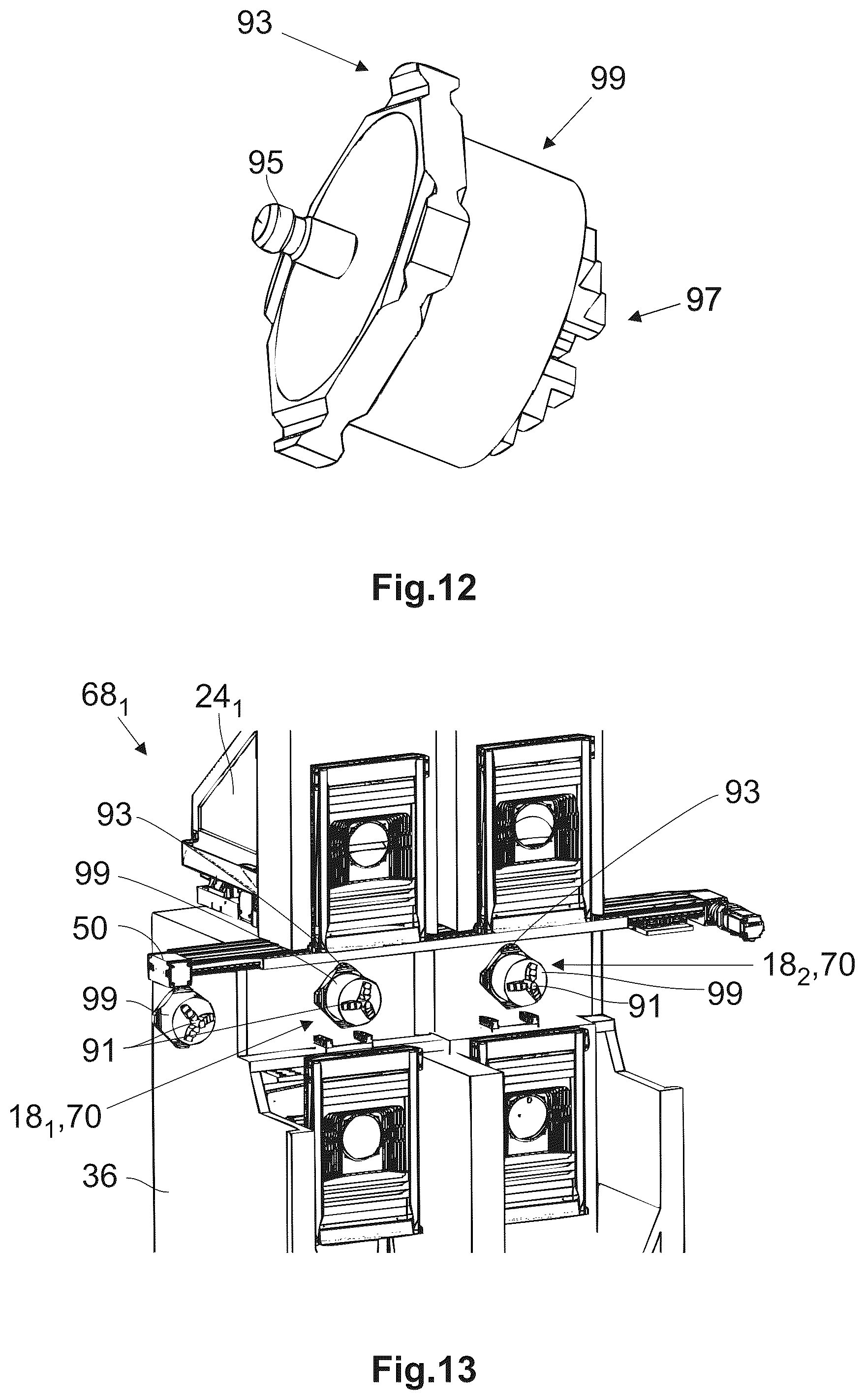 Patent US12350780 Figure 9 – Machine base for use in a machining system and machining system comprising such a machine base