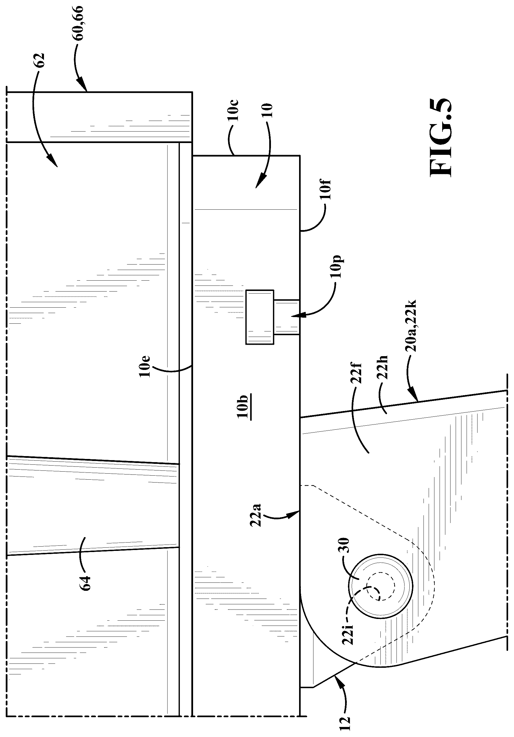 Patent US12350781 Figure 5 – Portable routing system and method of use