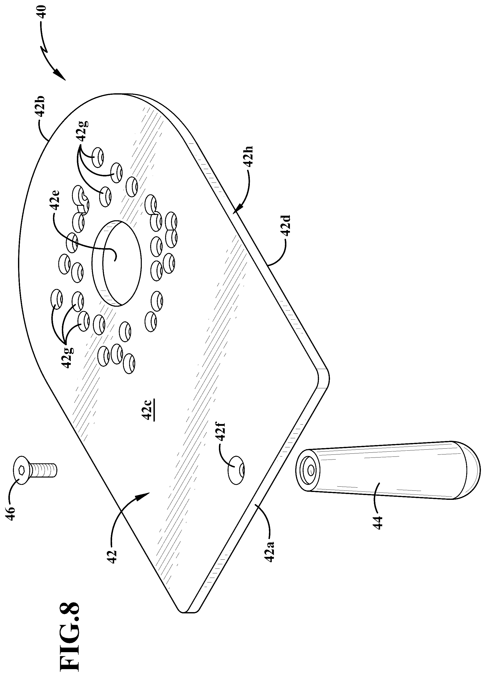 Patent US12350781 Figure 8 – Portable routing system and method of use