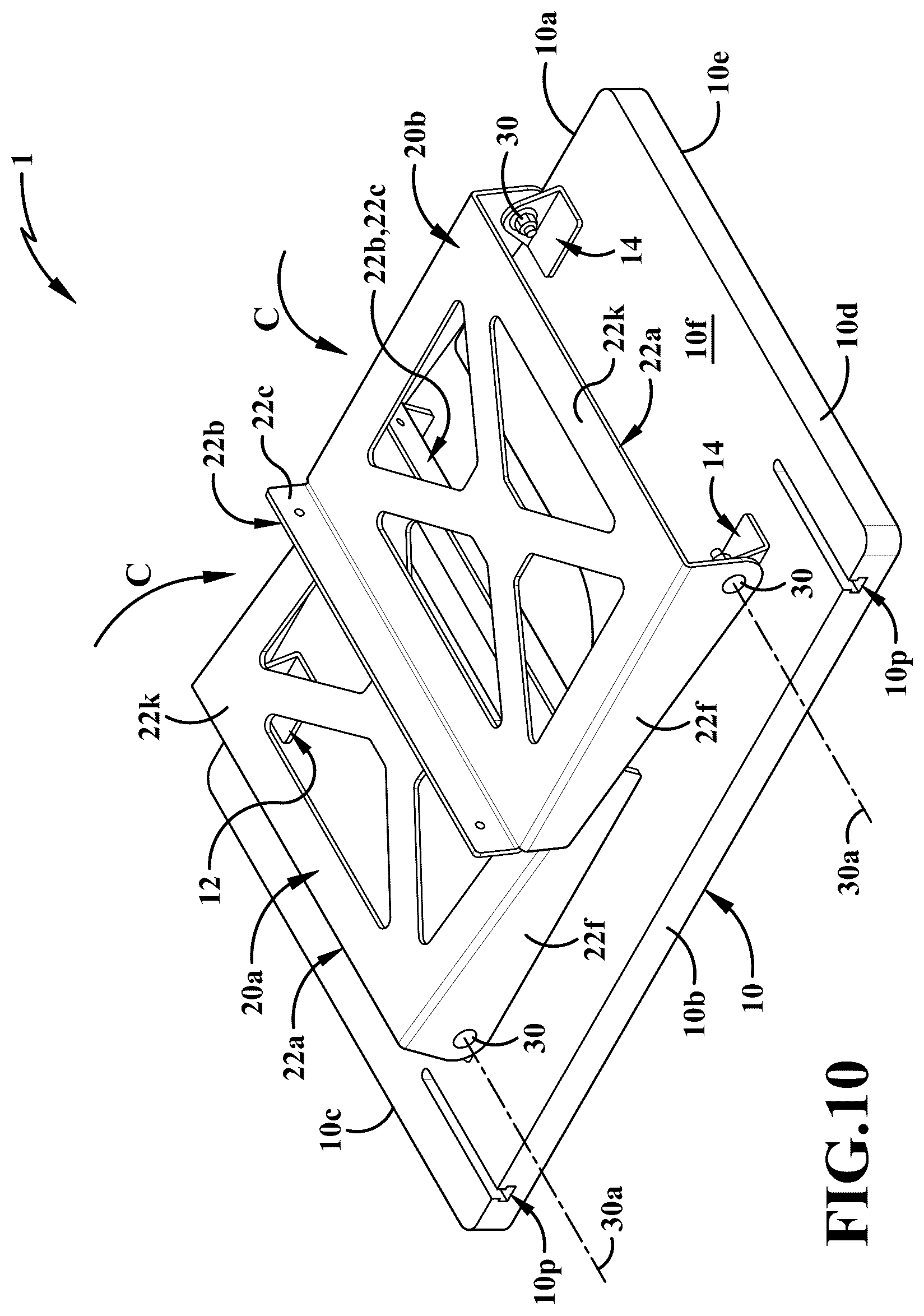 Patent US12350781 Figure 10 – Portable routing system and method of use