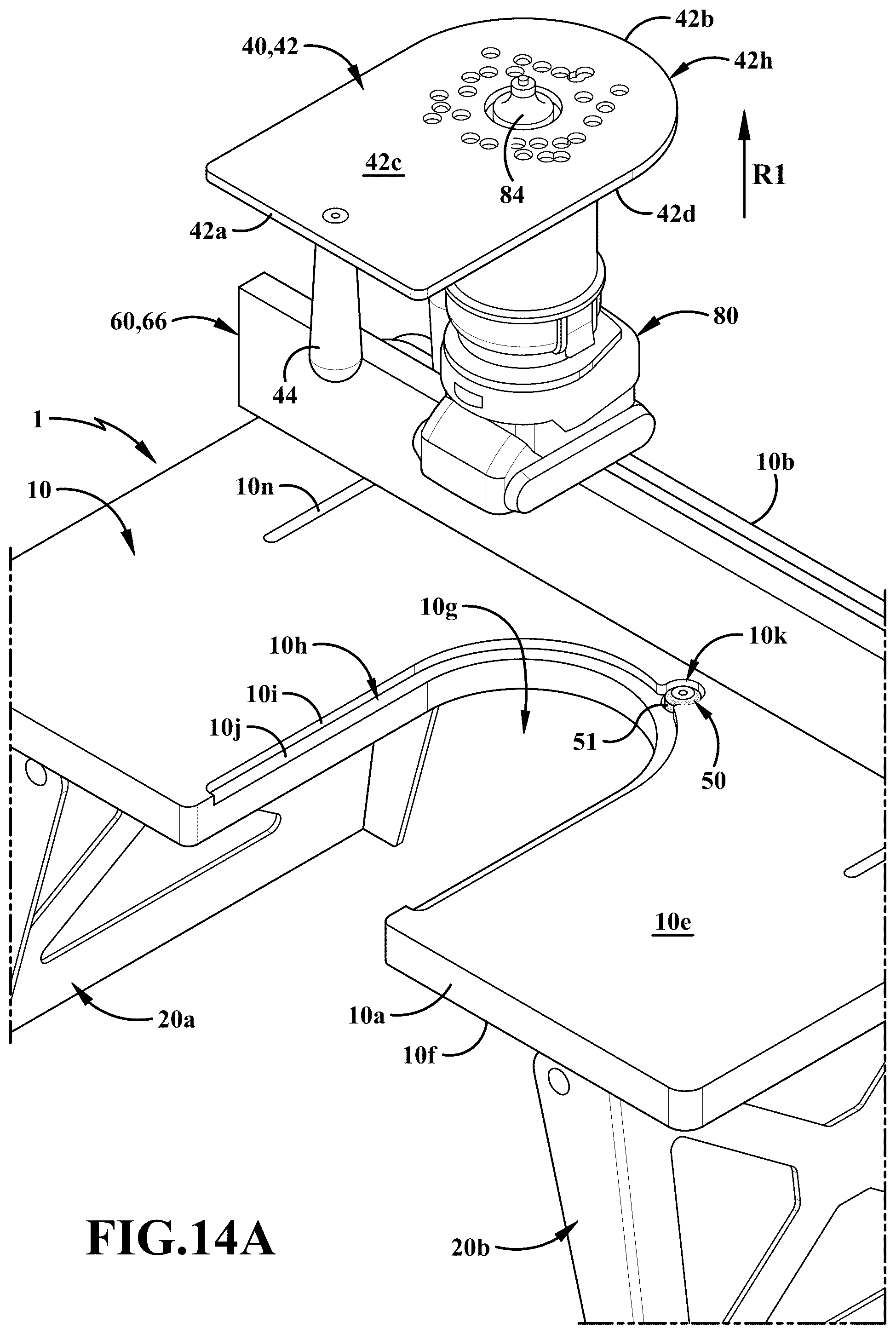 Patent US12350781 Figure 16 – Portable routing system and method of use