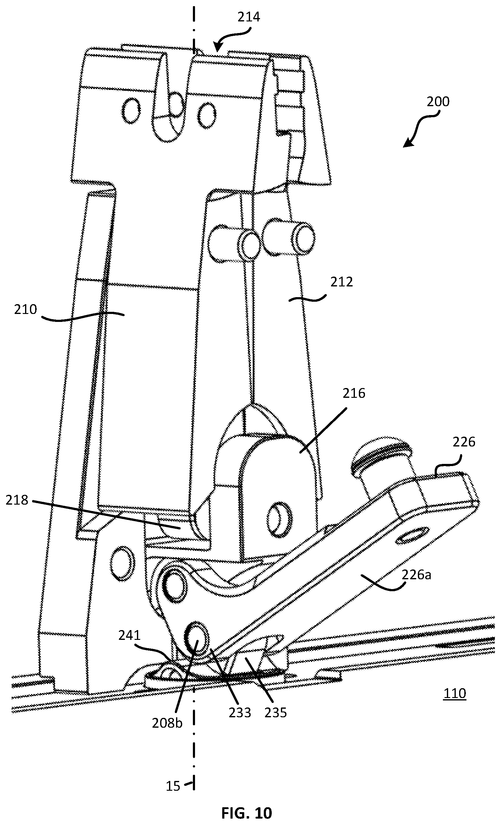 Patent US12350783 Figure 6 – Clamping assembly for a blade sharpener