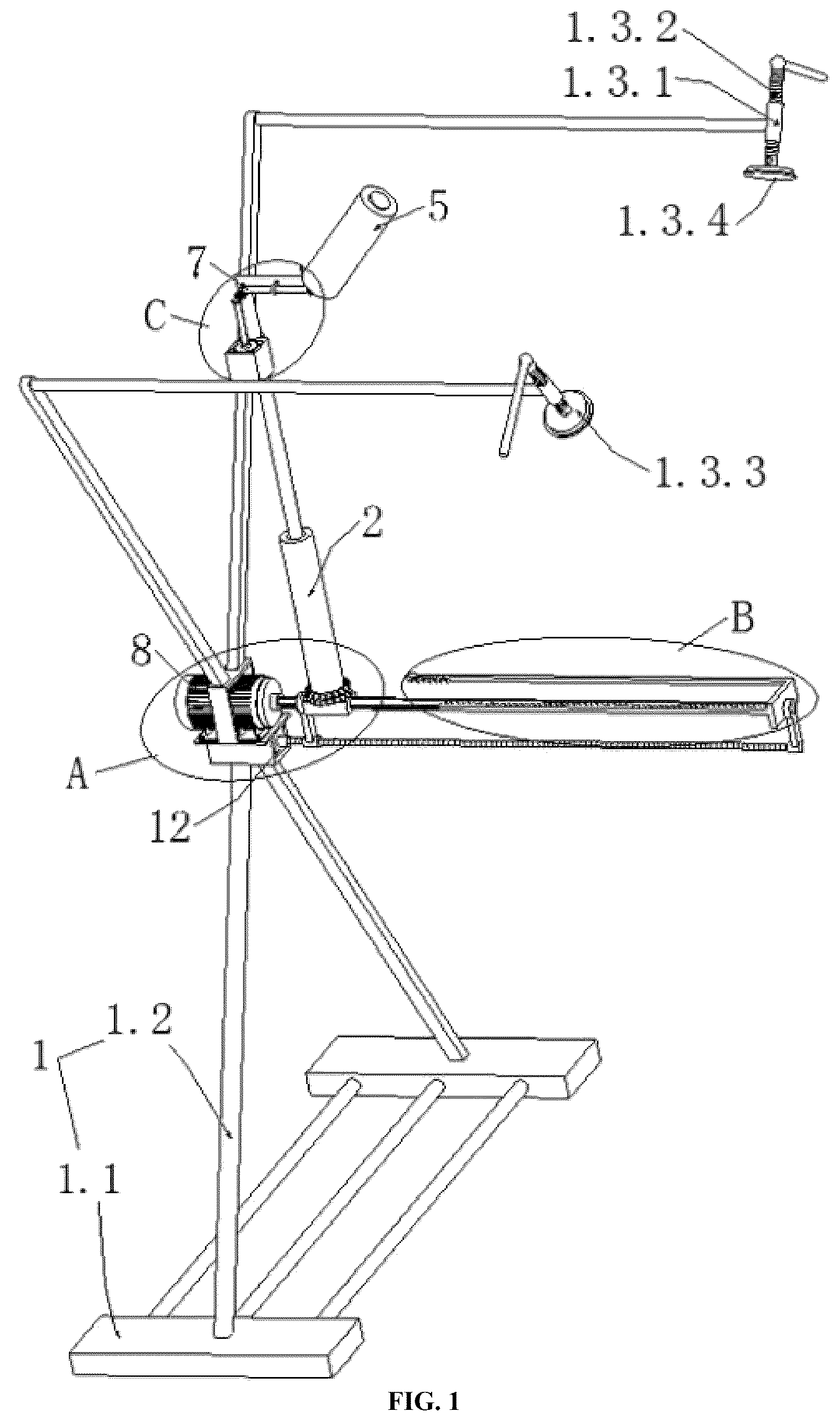Patent US12350786 — Apparatus for automatically polishing butt weld of ultralong large-diameter pipeline — Figure 1