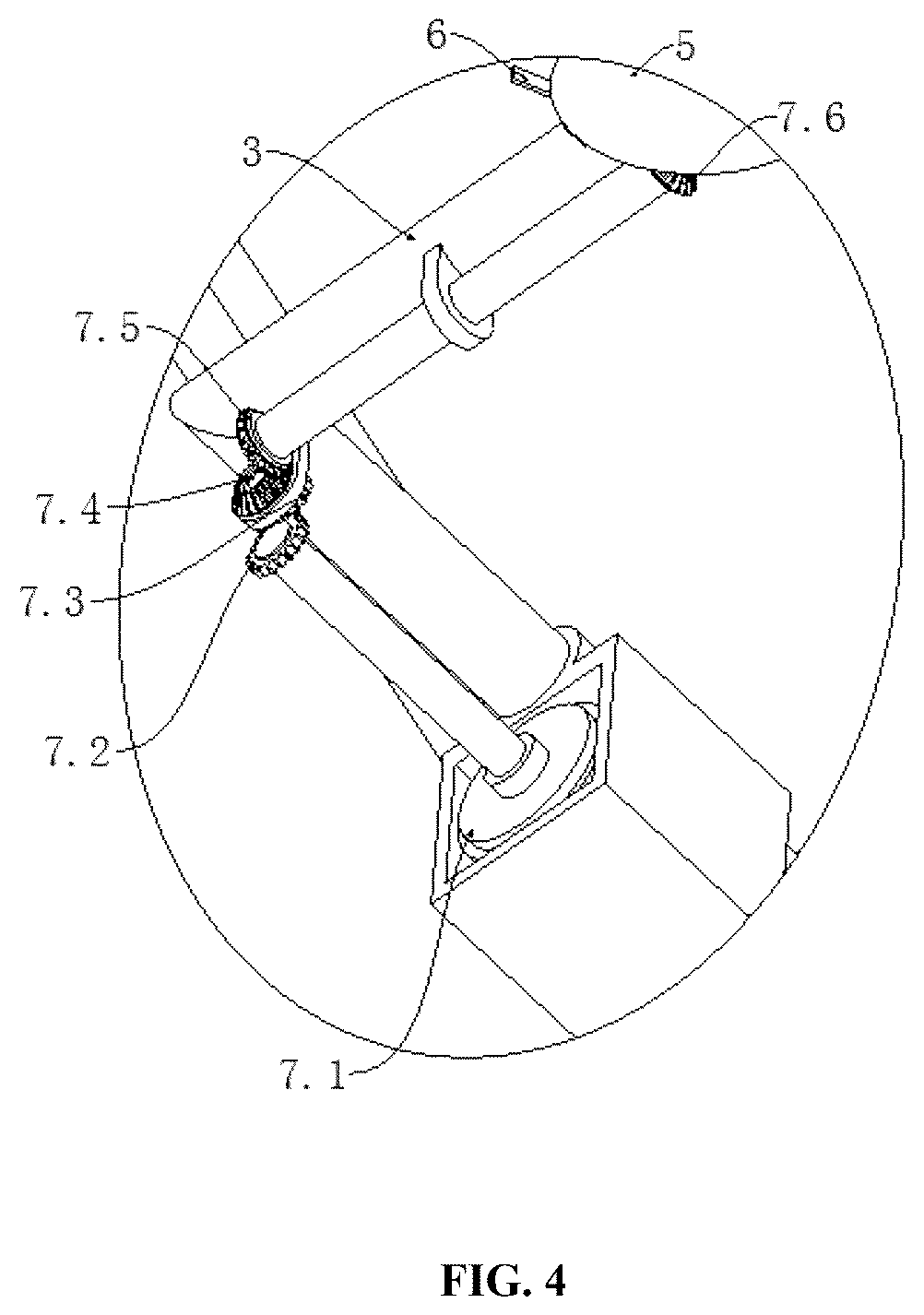 Patent US12350786 Figure 4 – Apparatus for automatically polishing butt weld of ultralong large-diameter pipeline