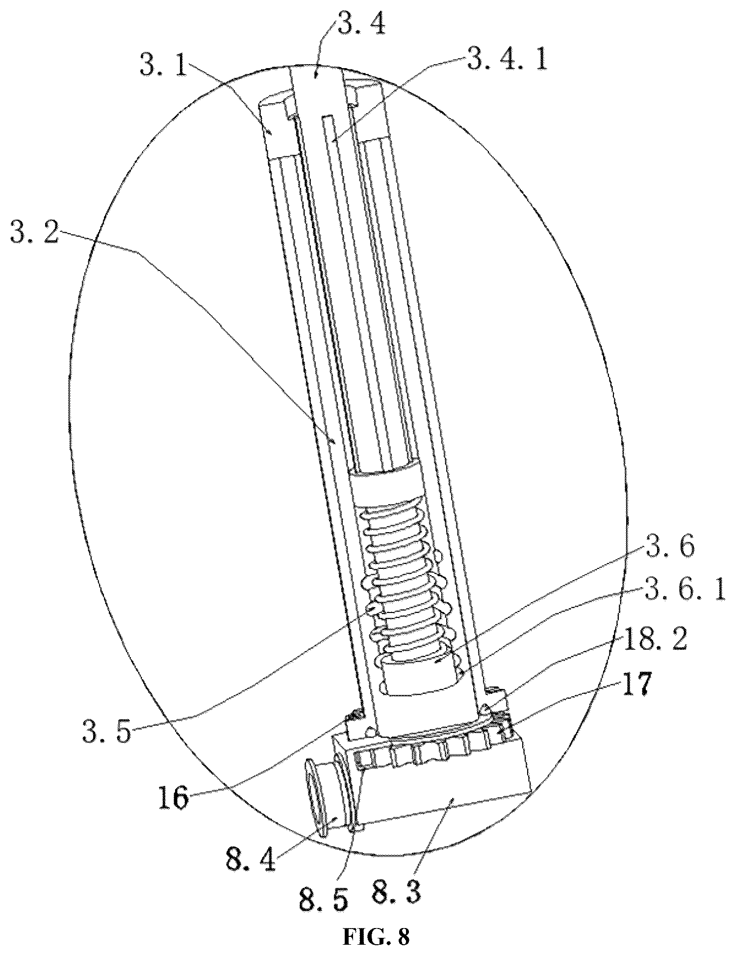 Patent US12350786 Figure 8 – Apparatus for automatically polishing butt weld of ultralong large-diameter pipeline