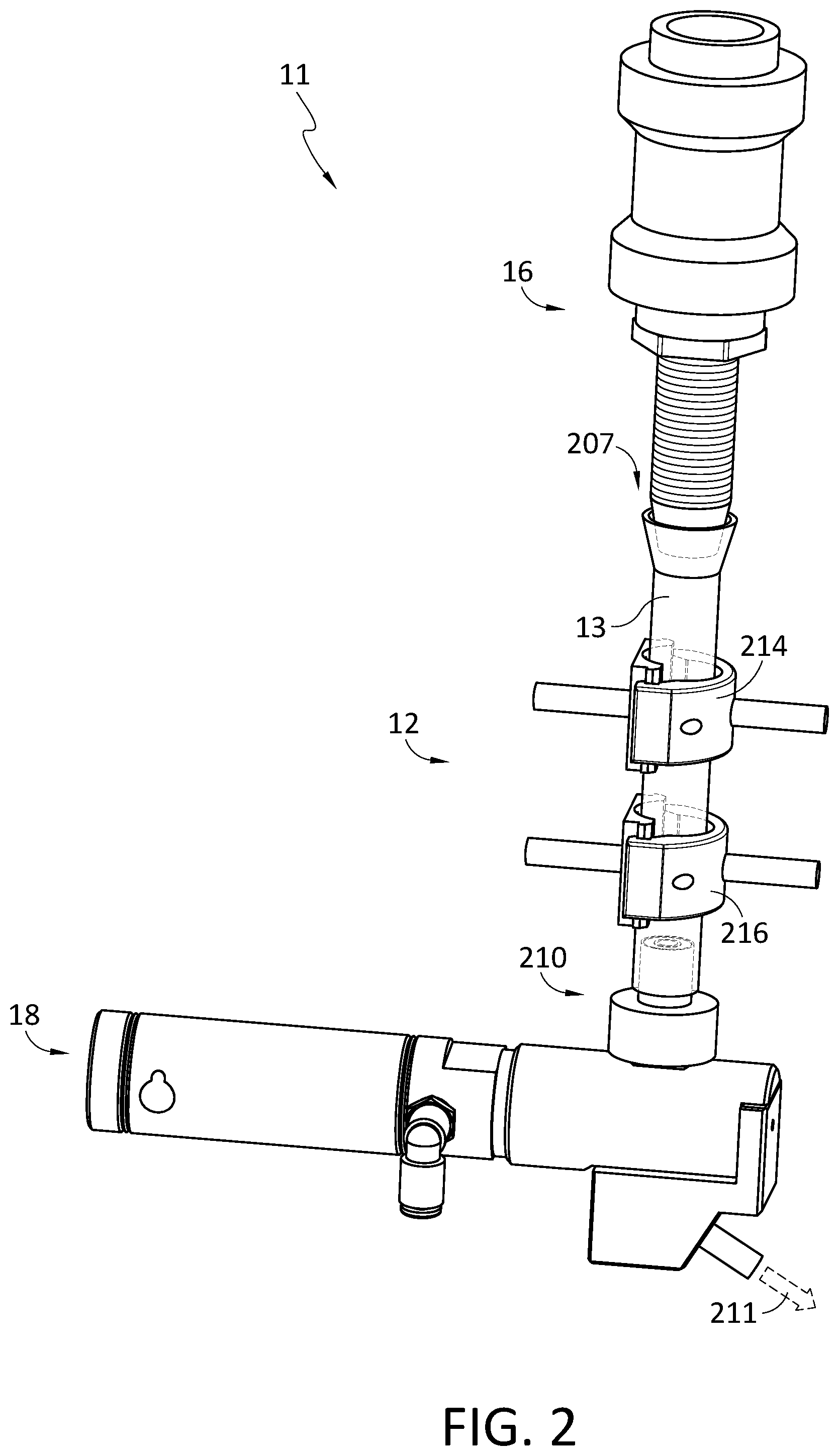 Patent US12350790 Figure 2 – Measuring abrasive flow rates in a conduit