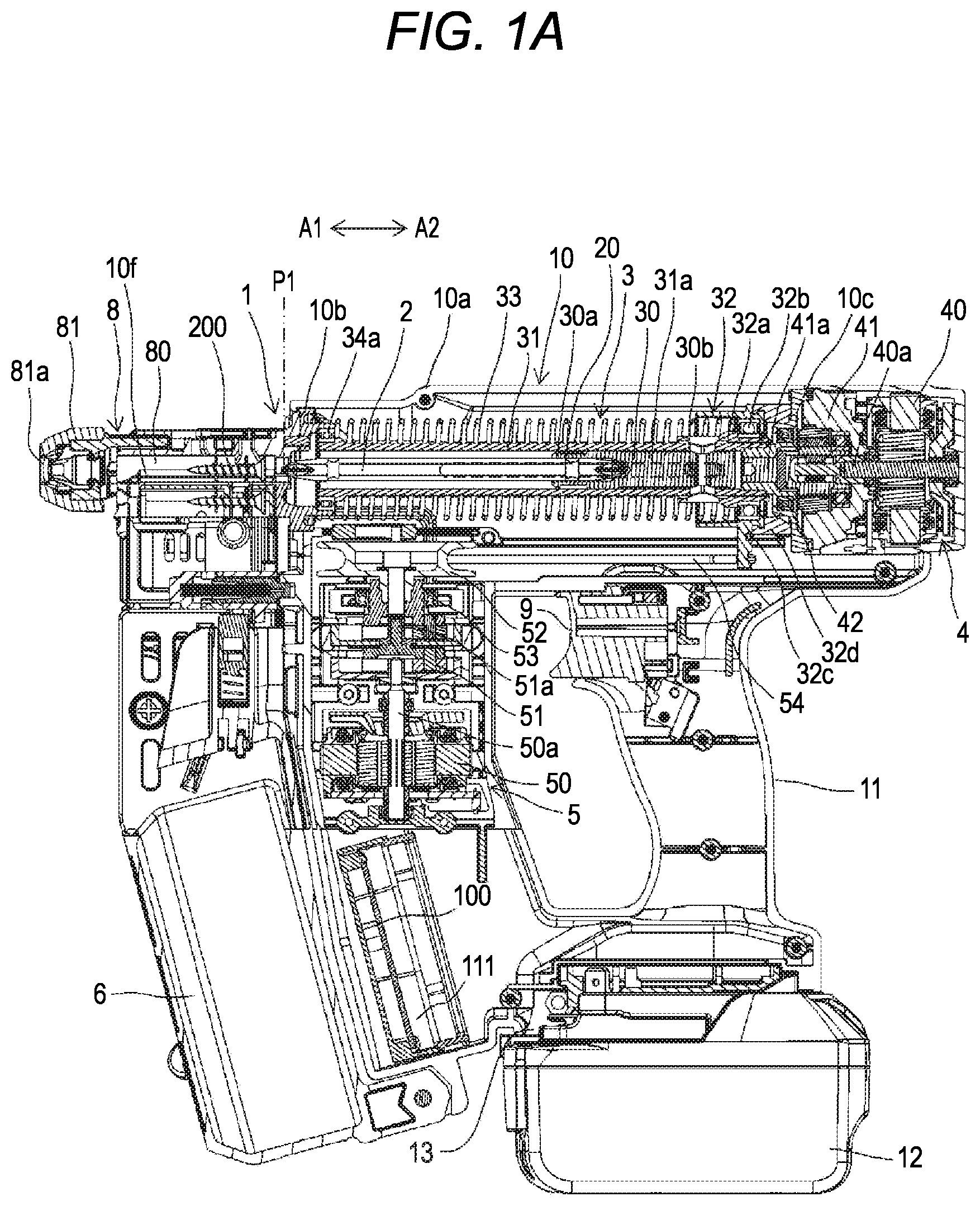 Patent US12350793 Figure 1 – Fastening tool