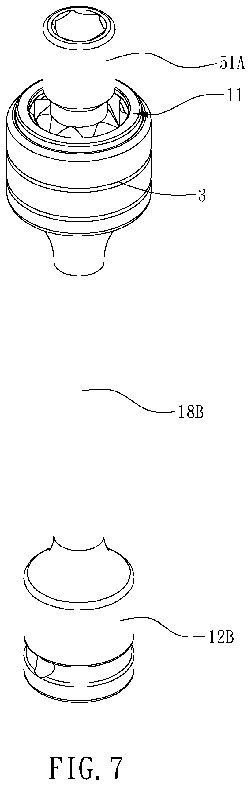 Patent US12350794 Figure 7 – Driving head-changeable tool
