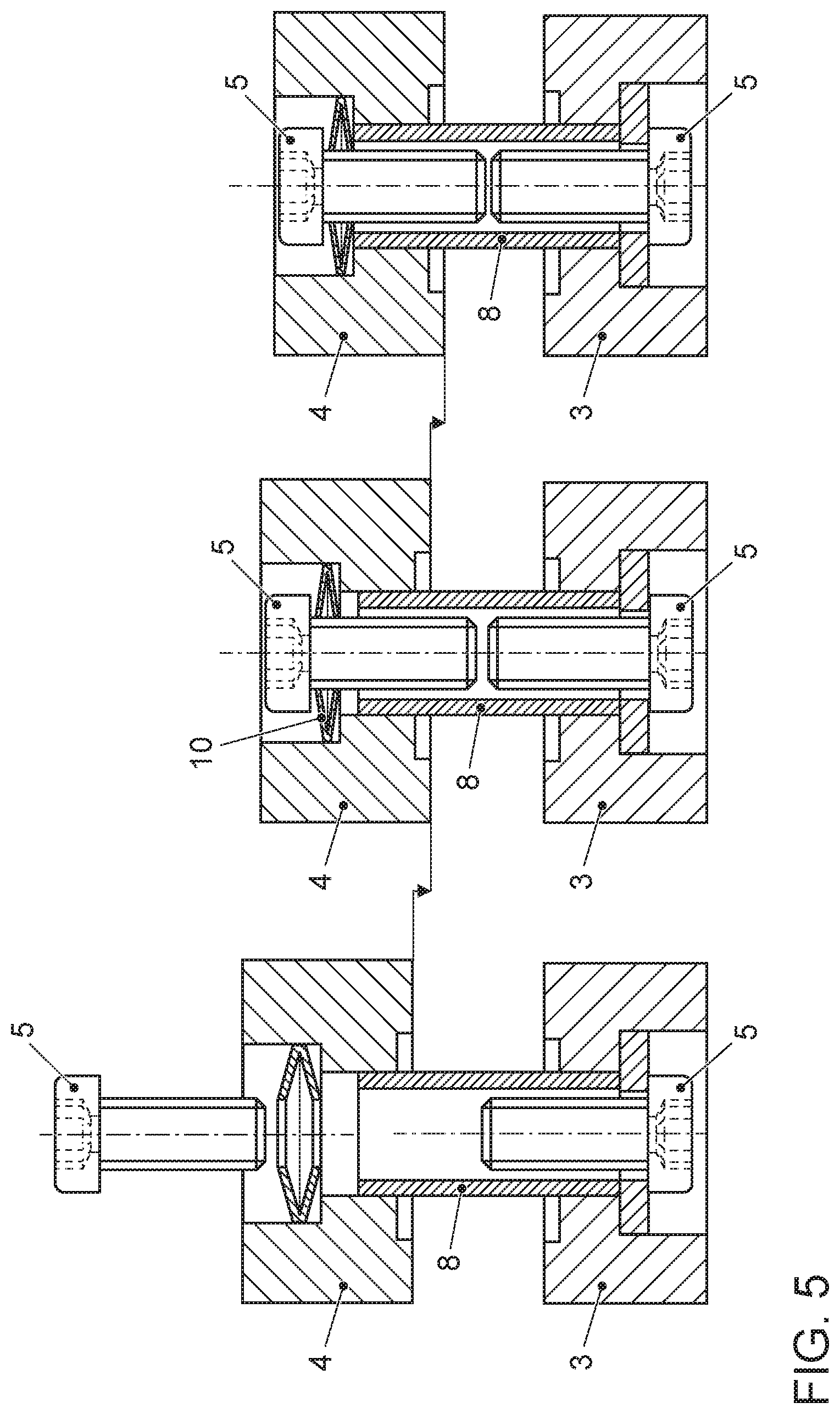Patent US12350796 Figure 5 – Clamping system for the flexible production of lithium-ion batteries