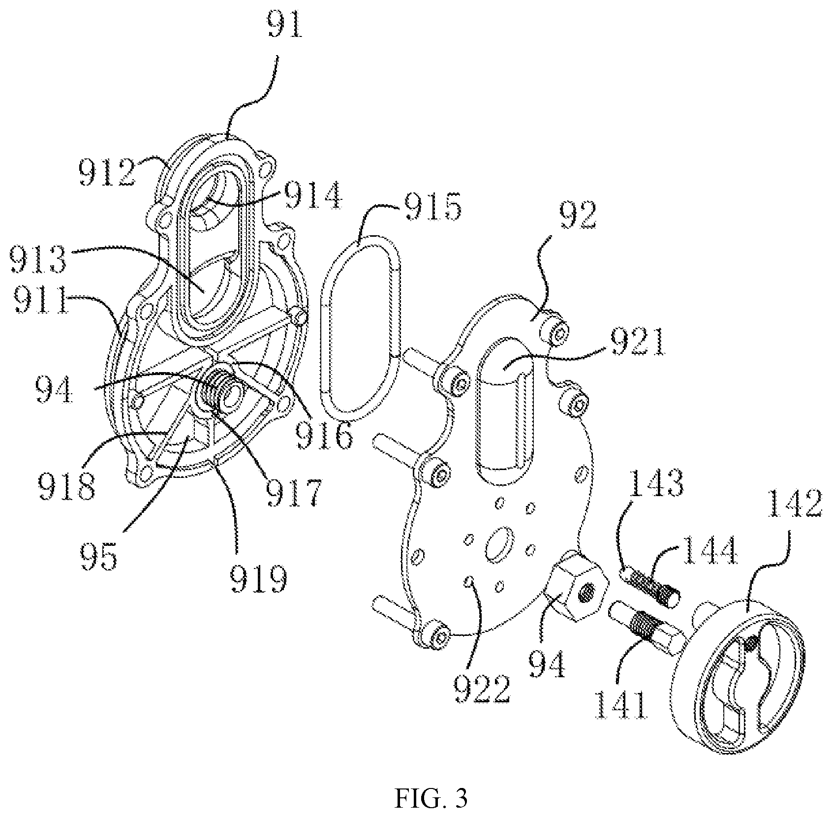 Patent US12350797 Figure 3 – Pneumatic nailing gun with adjustable nailing force