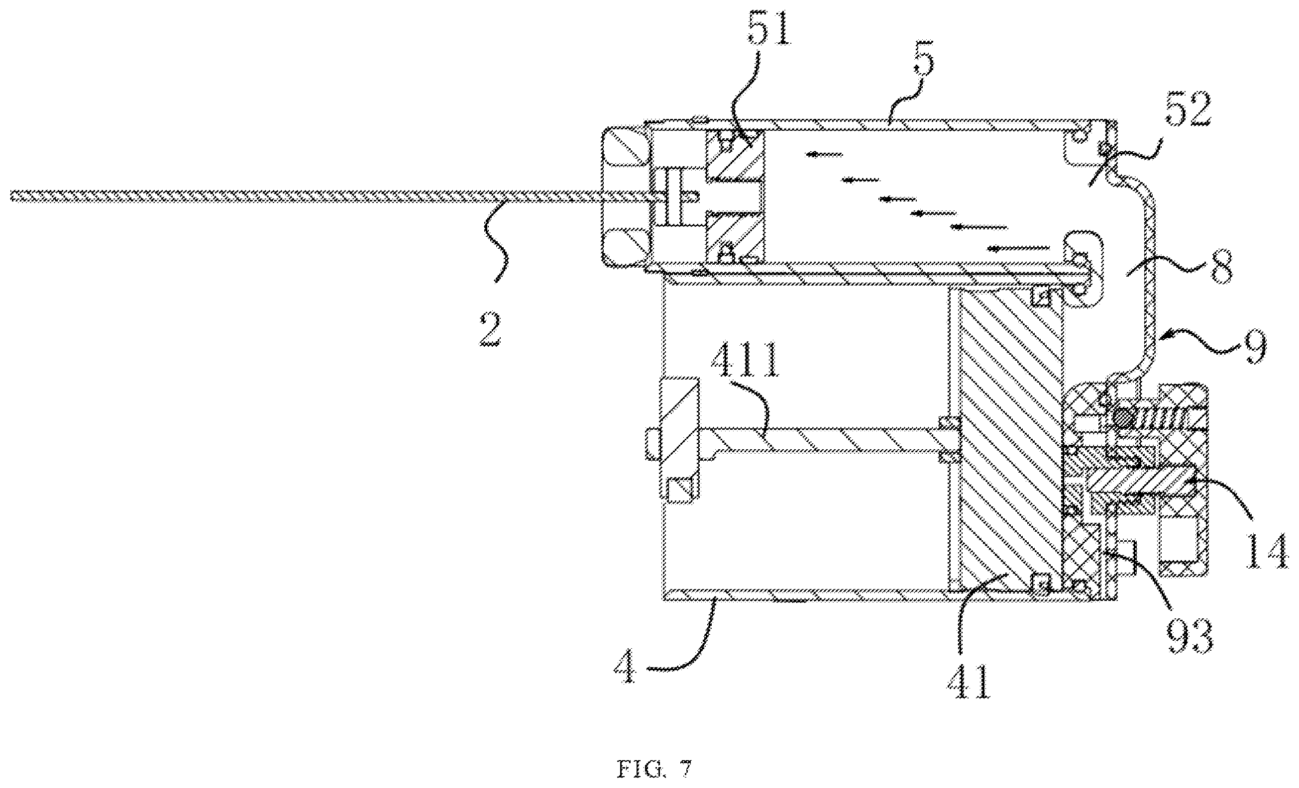 Patent US12350797 Figure 6 – Pneumatic nailing gun with adjustable nailing force