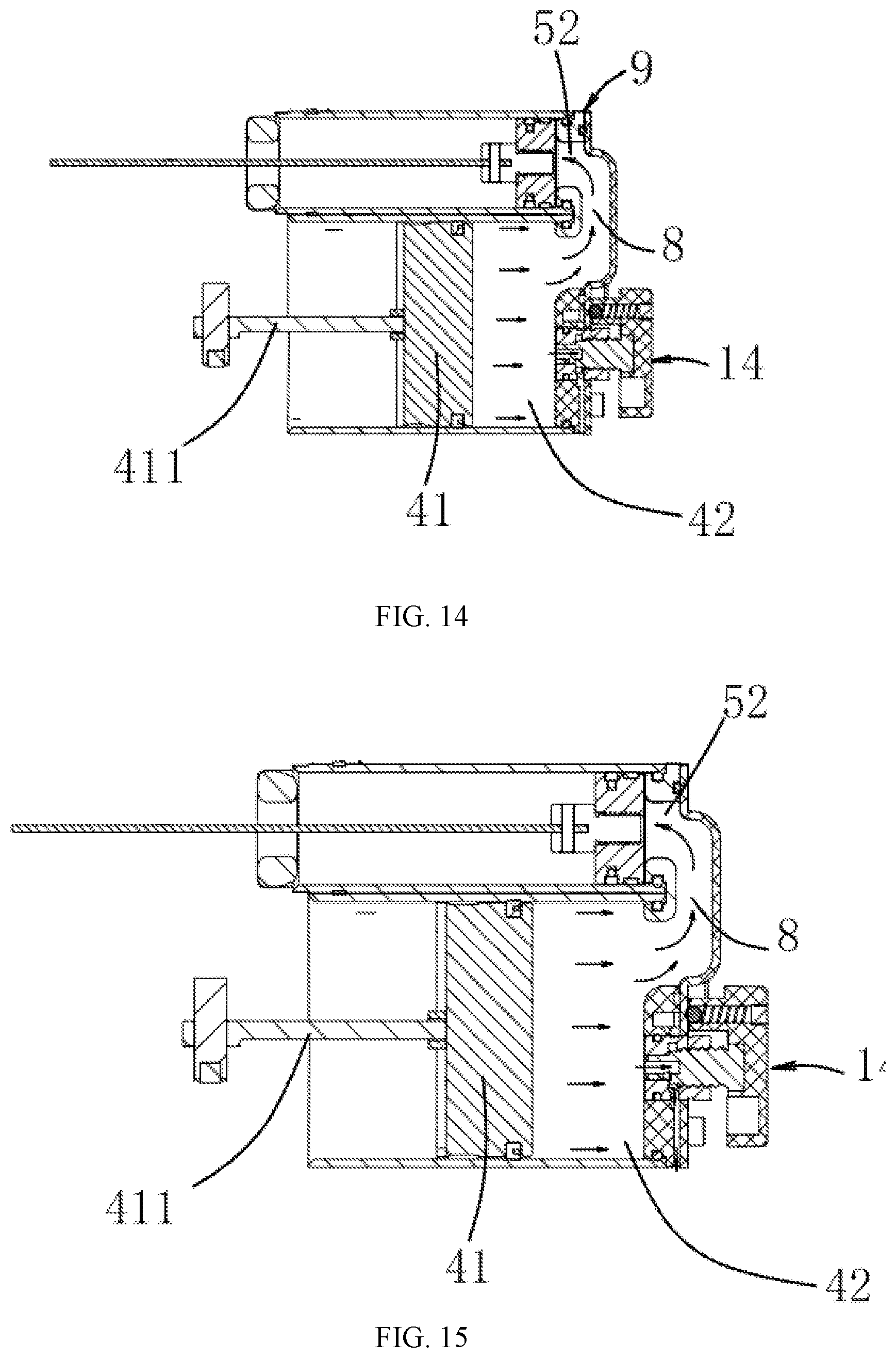 Patent US12350797 Figure 10 – Pneumatic nailing gun with adjustable nailing force