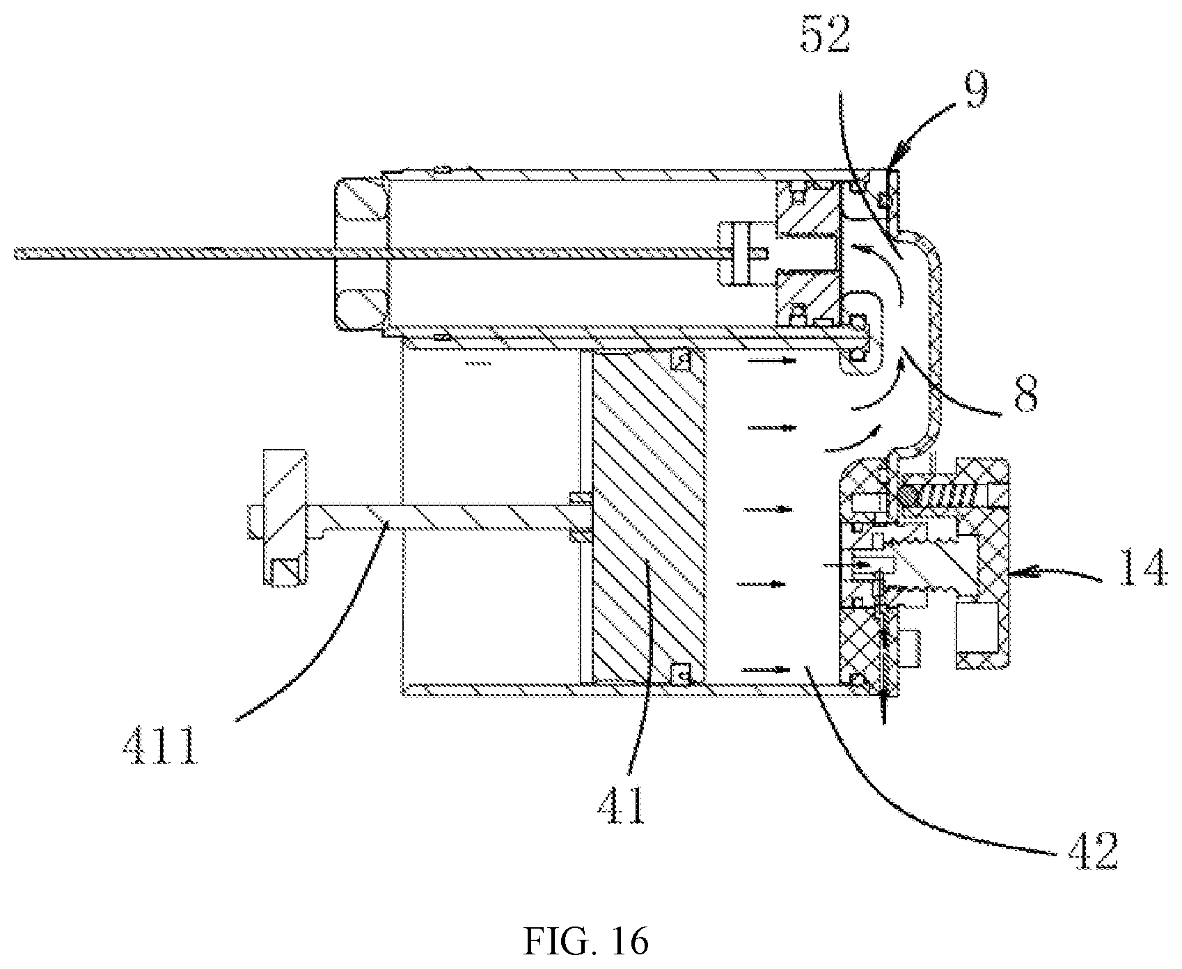 Patent US12350797 Figure 11 – Pneumatic nailing gun with adjustable nailing force