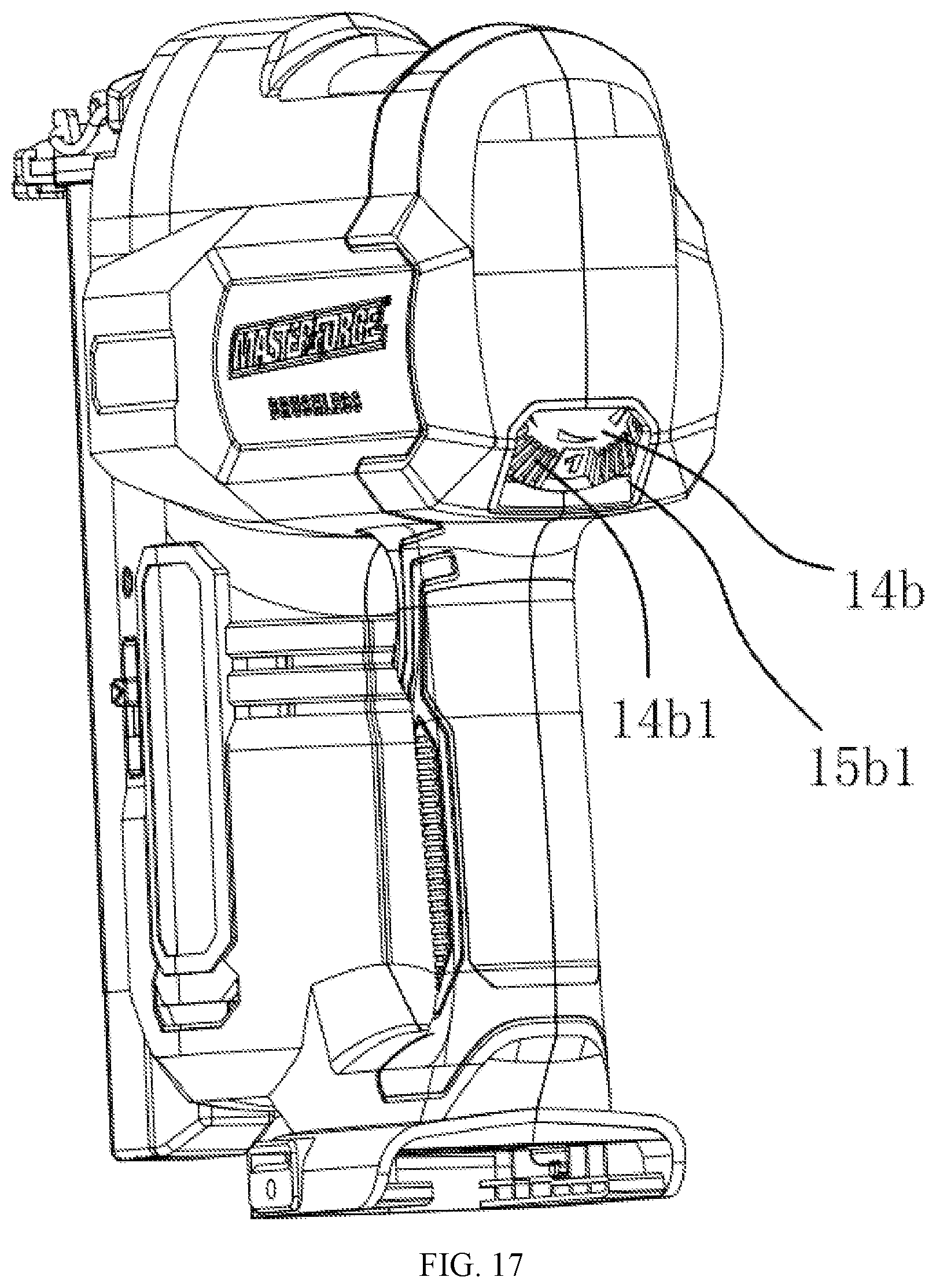 Patent US12350797 Figure 12 – Pneumatic nailing gun with adjustable nailing force