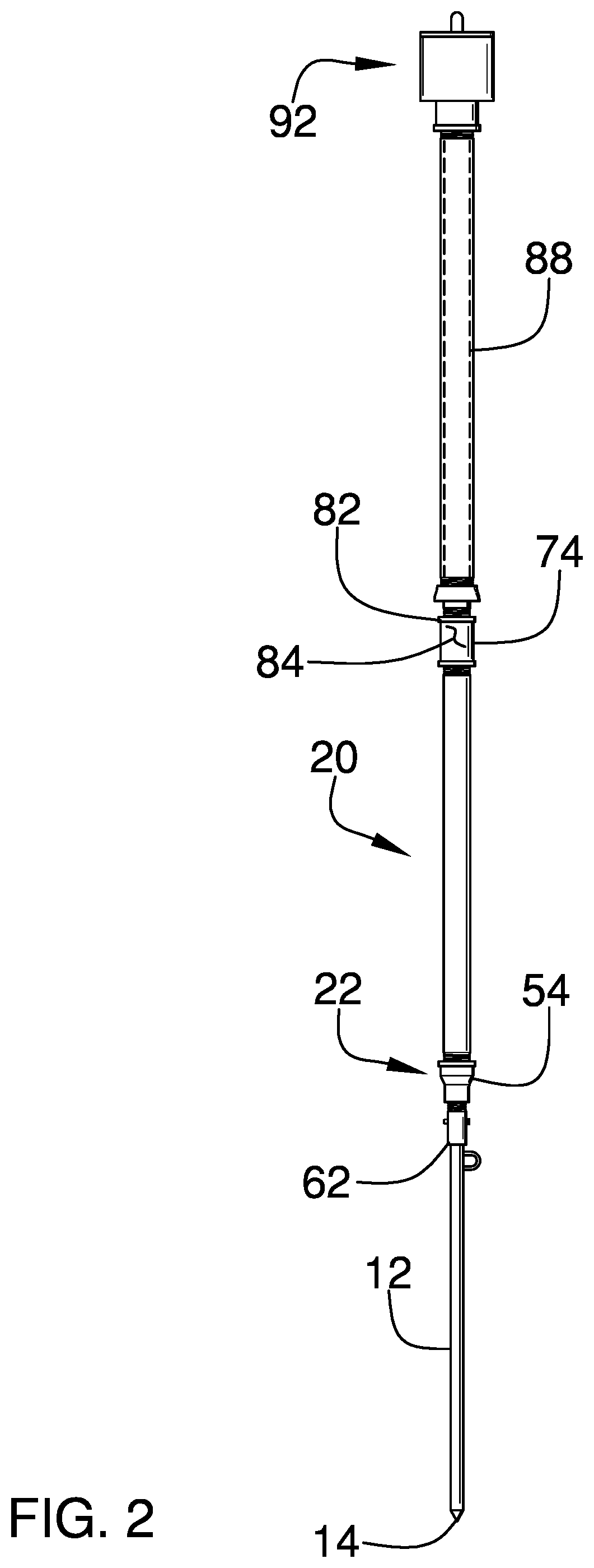 Patent US12350801 Figure 2 – Slide hammer assembly