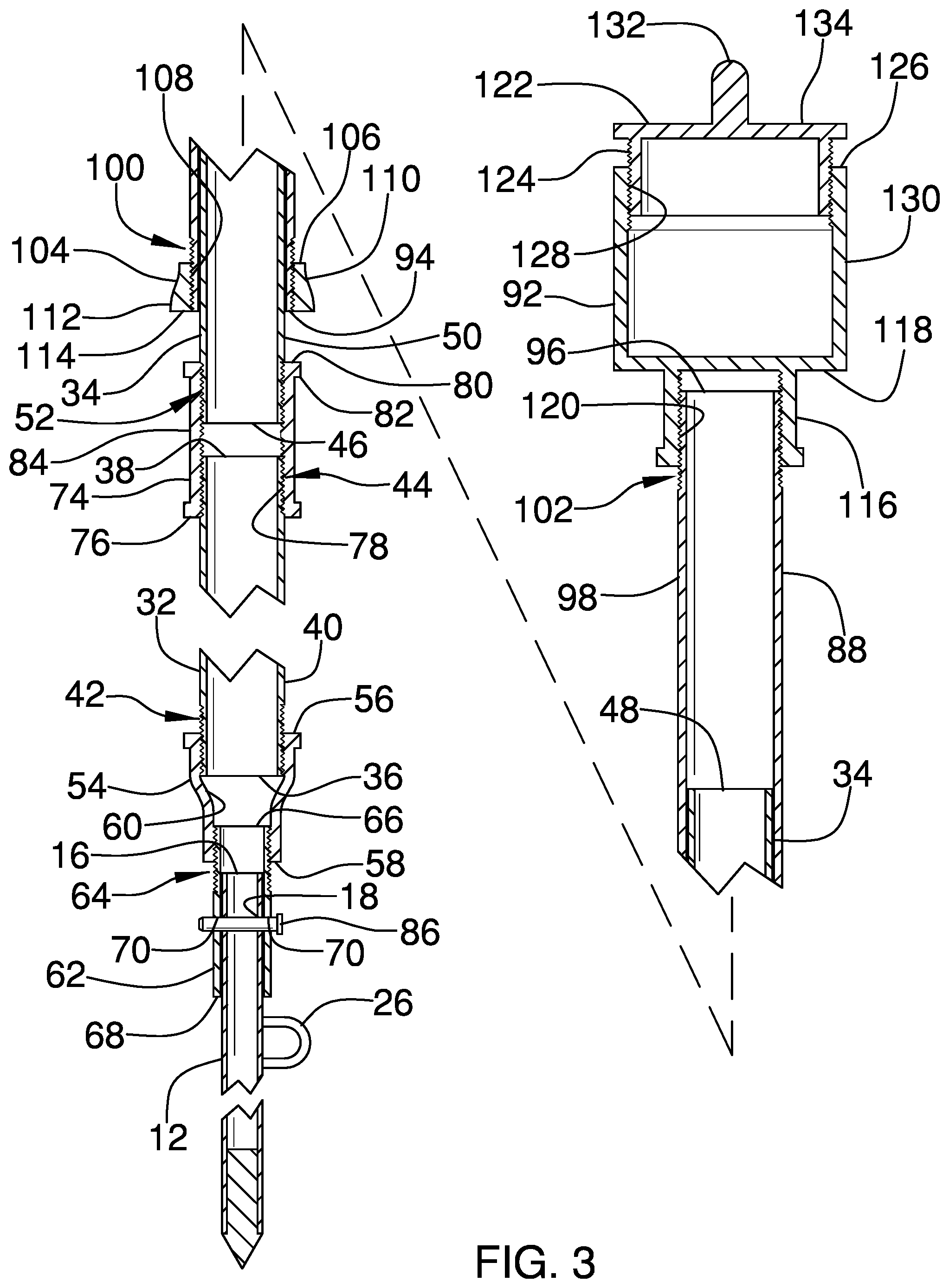 Patent US12350801 Figure 3 – Slide hammer assembly