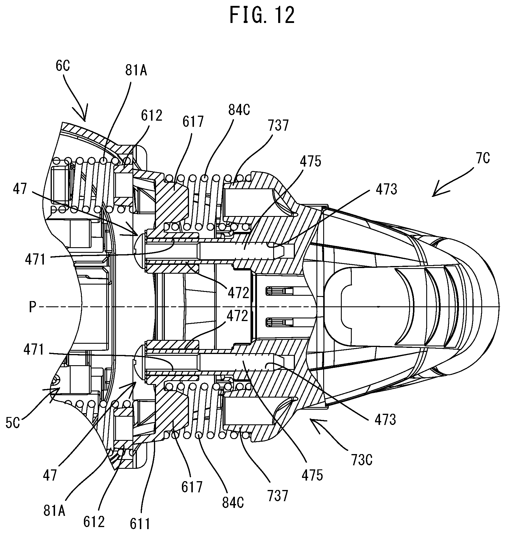 Patent US12350804 Figure 12 – Power tool having a hammer mechanism