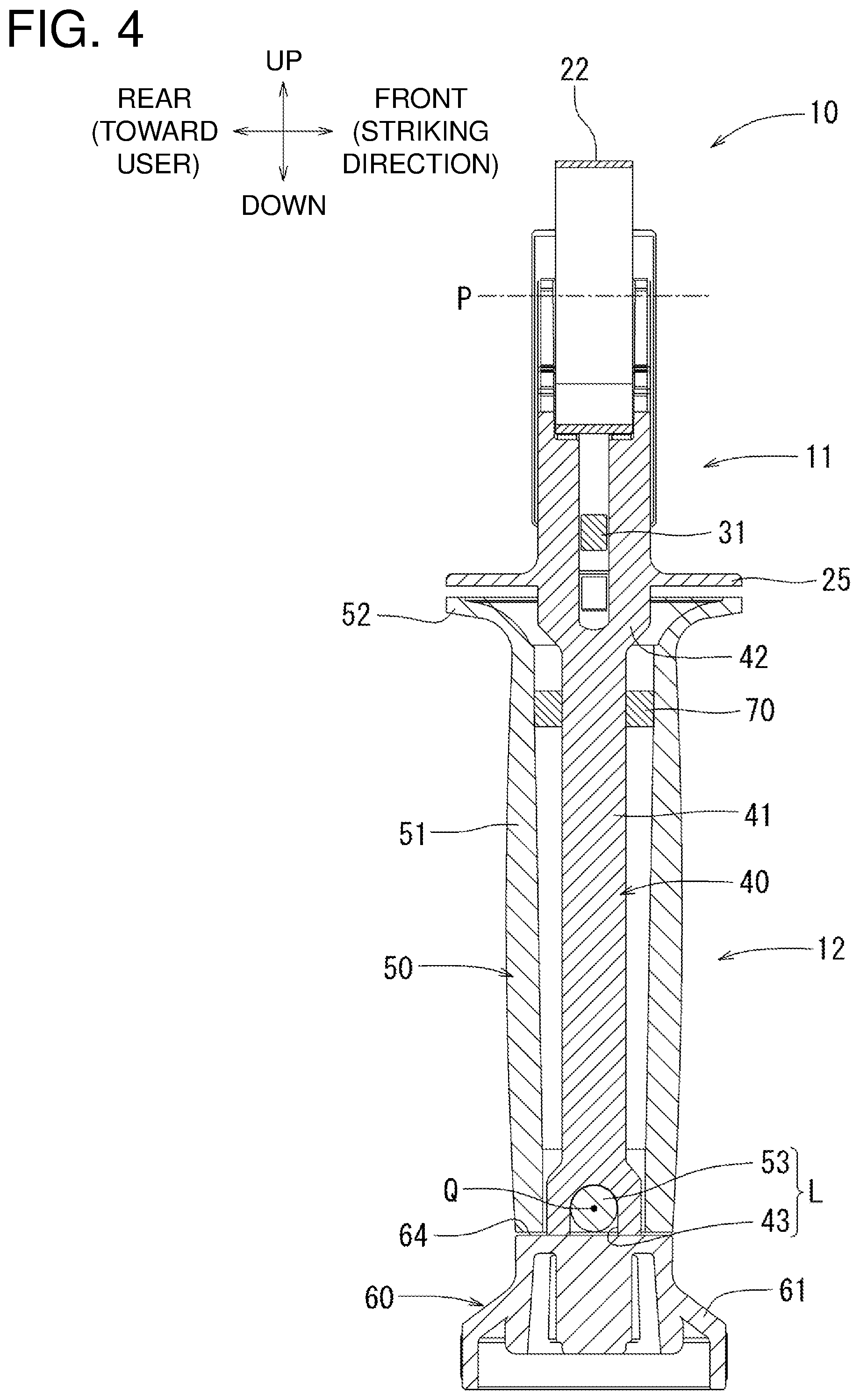 Patent US12350805 Figure 4 – Auxiliary handle for work tool
