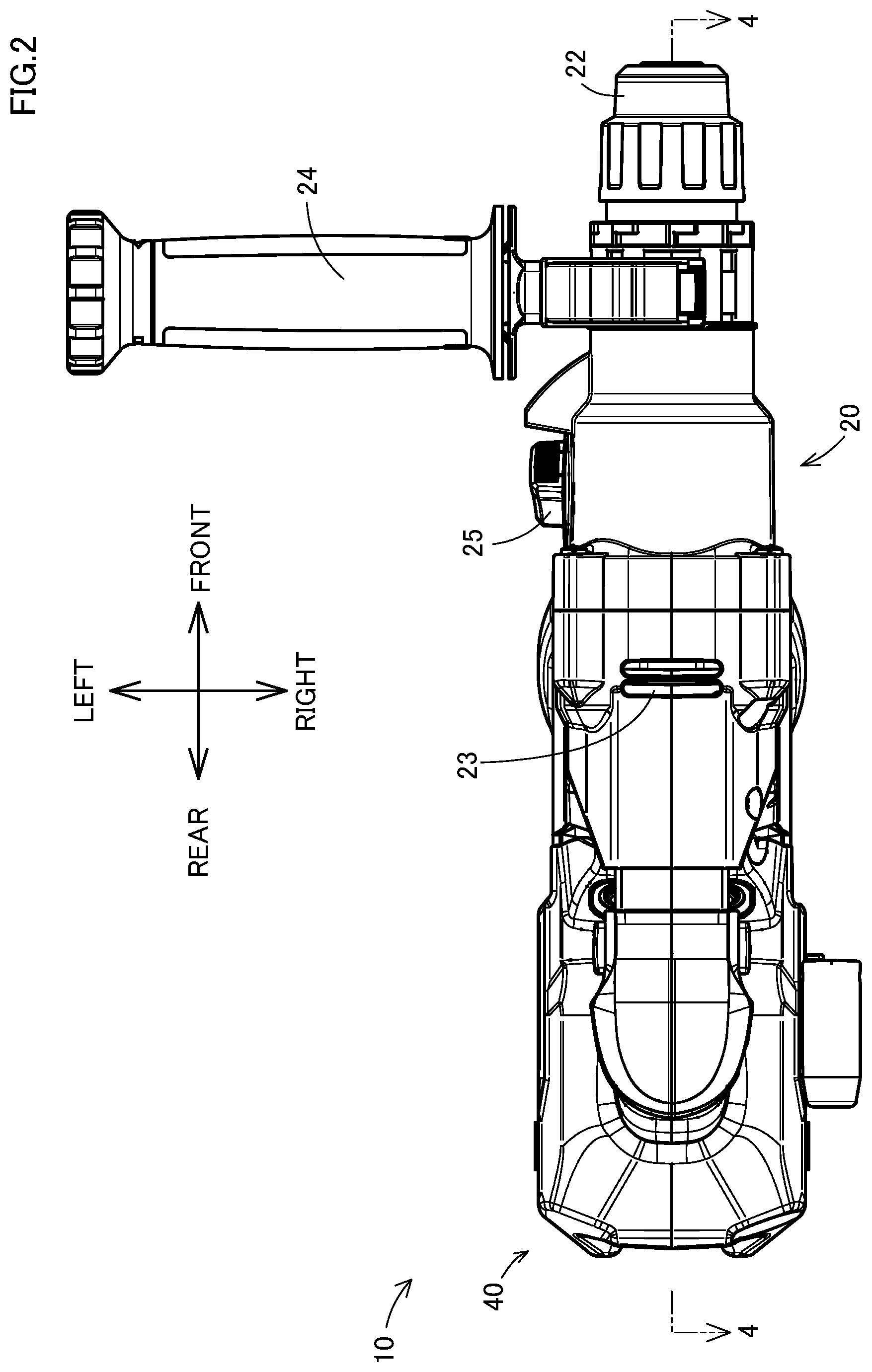 Patent US12350806 Figure 2 – Power tool having a hammer mechanism
