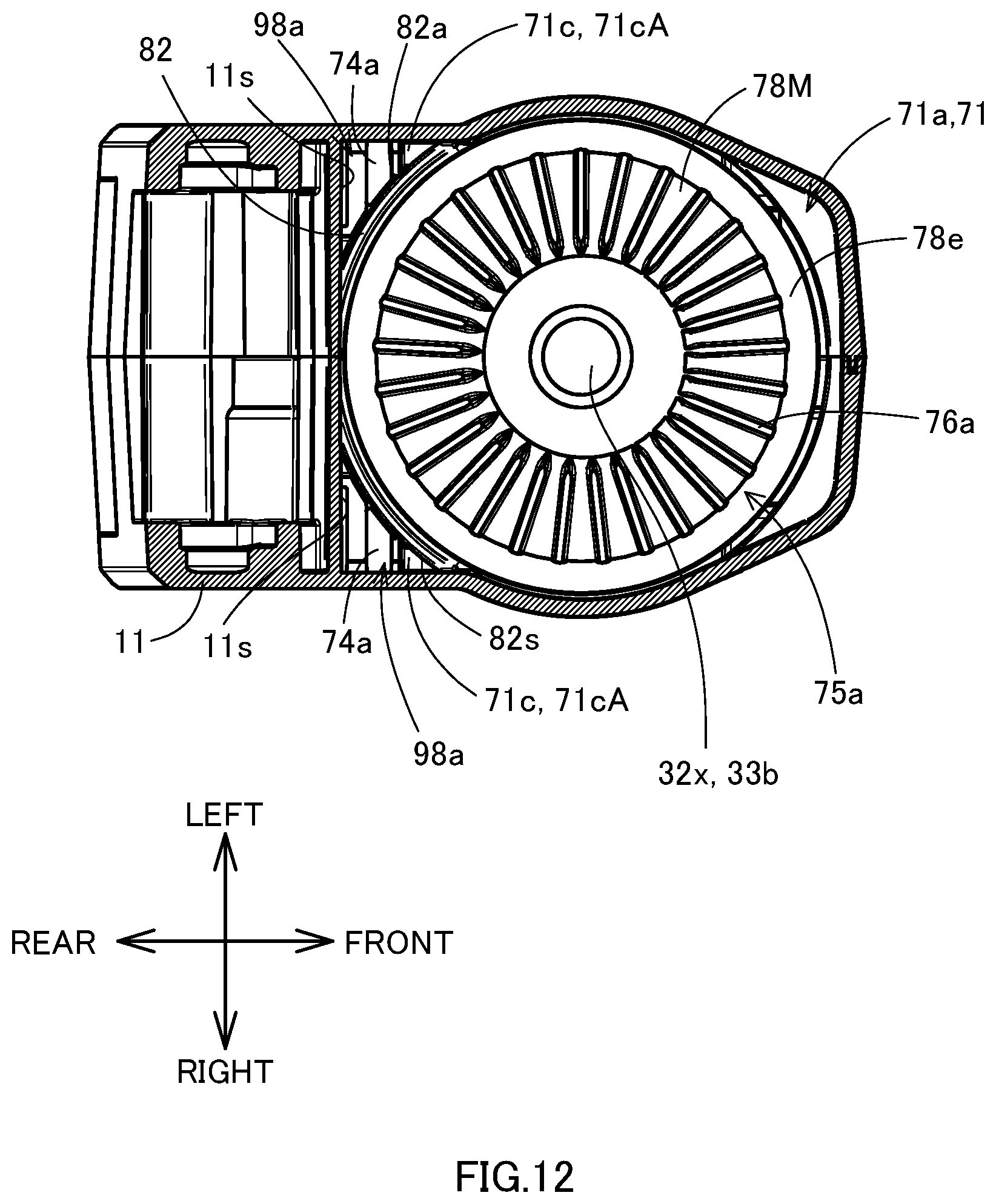 Patent US12350806 Figure 12 – Power tool having a hammer mechanism