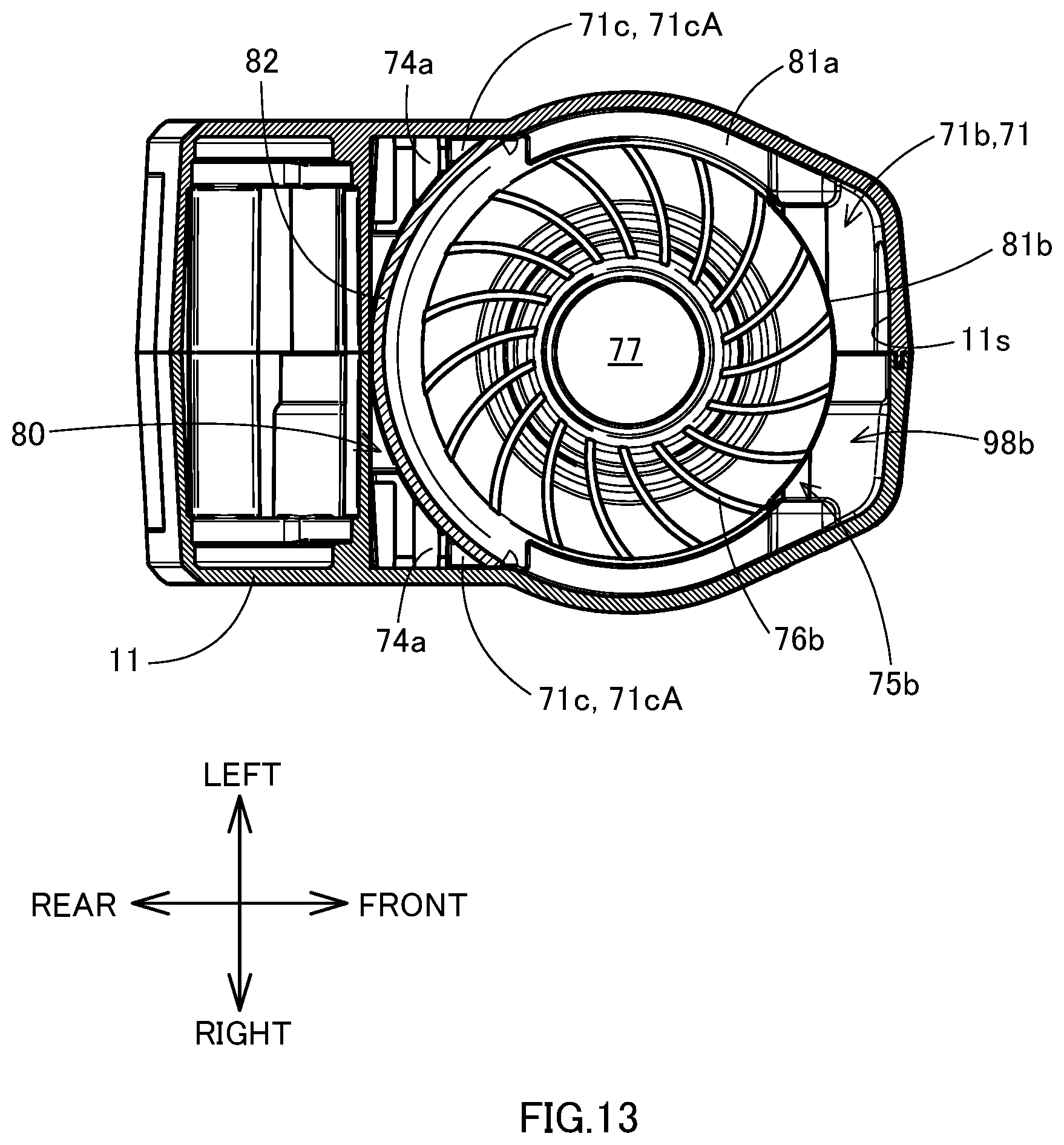 Patent US12350806 Figure 13 – Power tool having a hammer mechanism