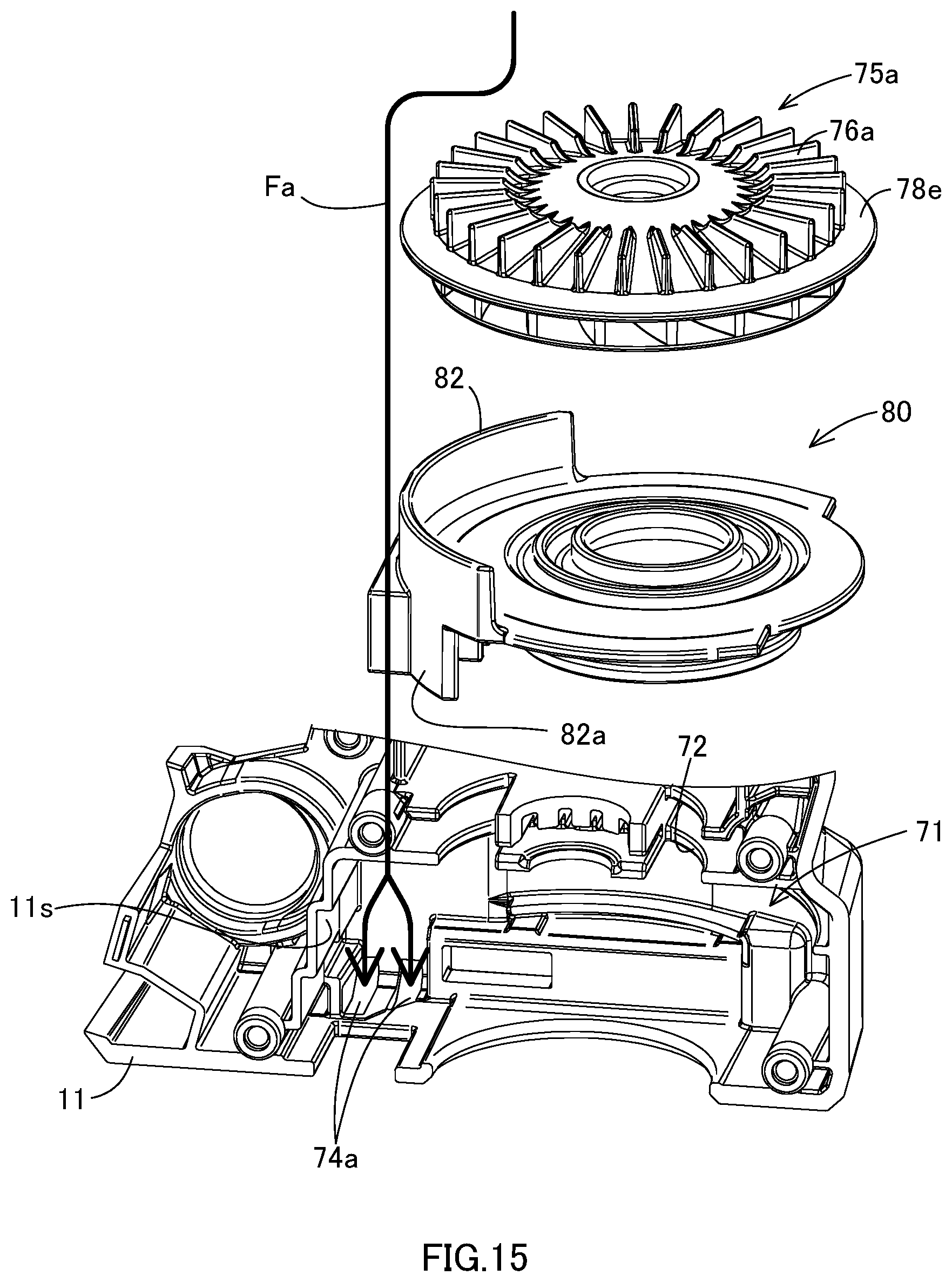 Patent US12350806 Figure 15 – Power tool having a hammer mechanism