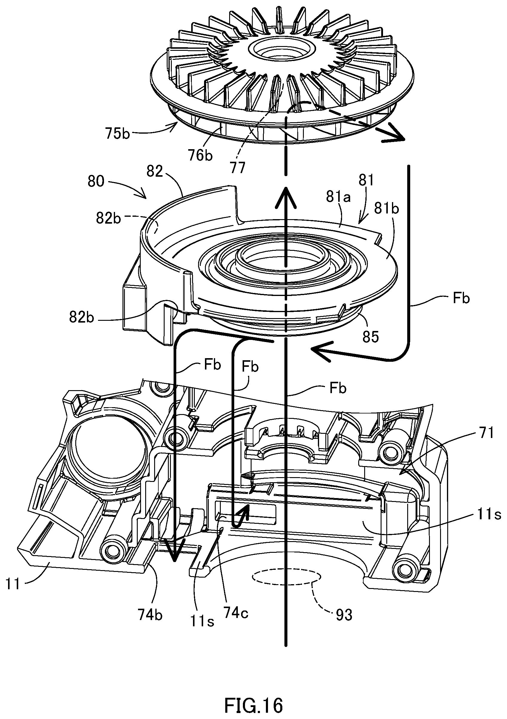 Patent US12350806 Figure 16 – Power tool having a hammer mechanism