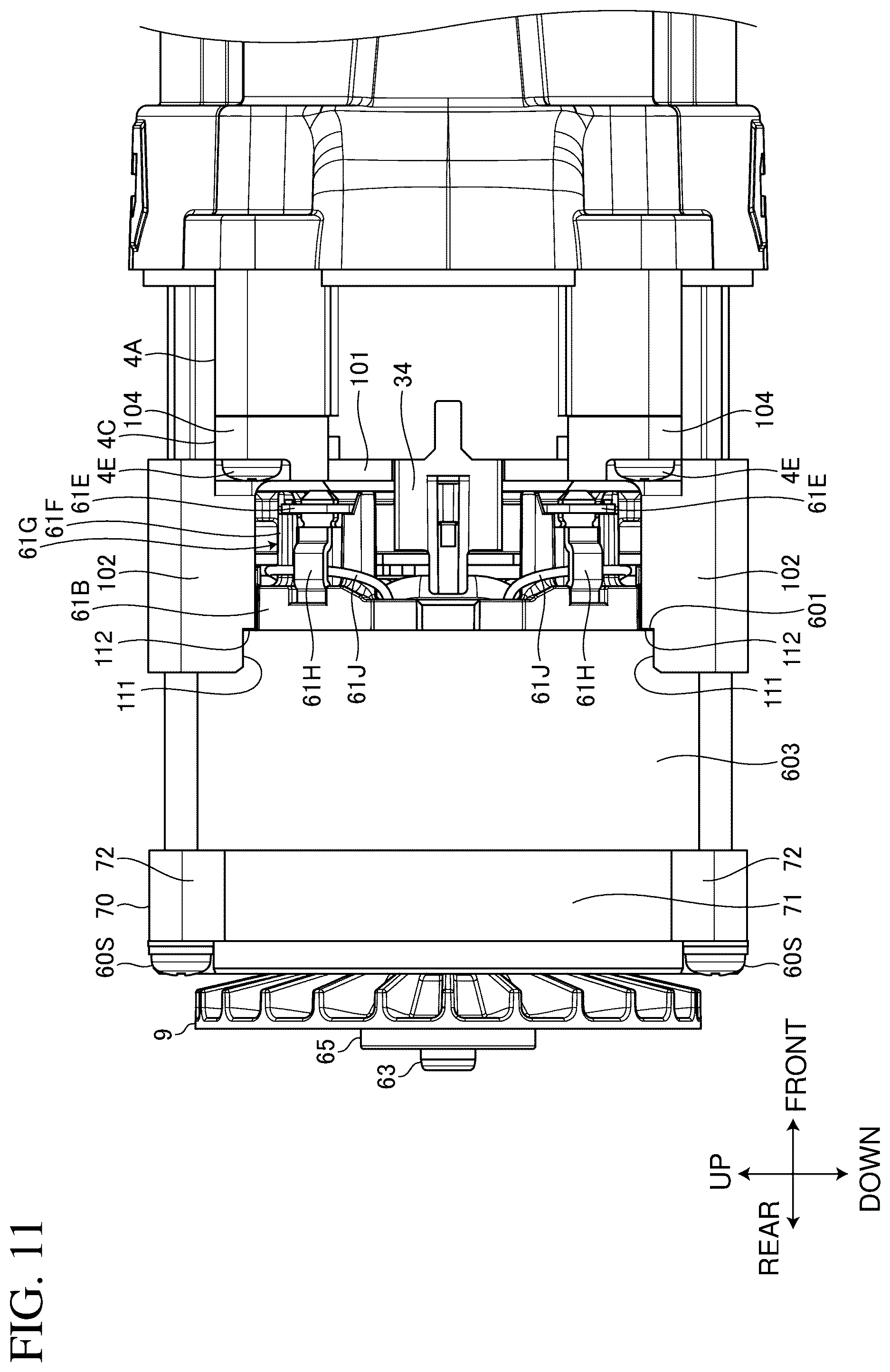 Patent US12350809 Figure 11 – Electric work machine