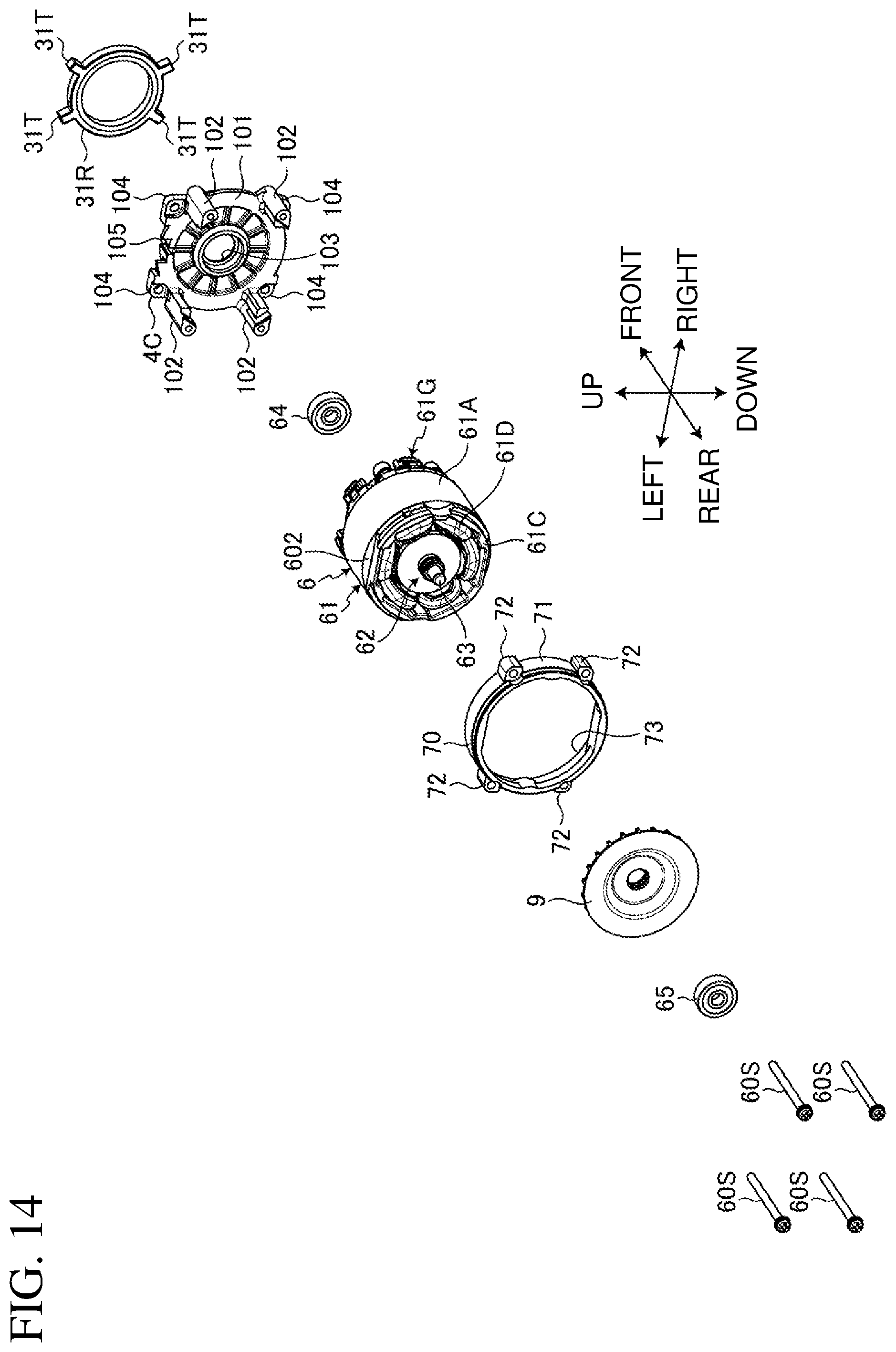 Patent US12350809 Figure 14 – Electric work machine