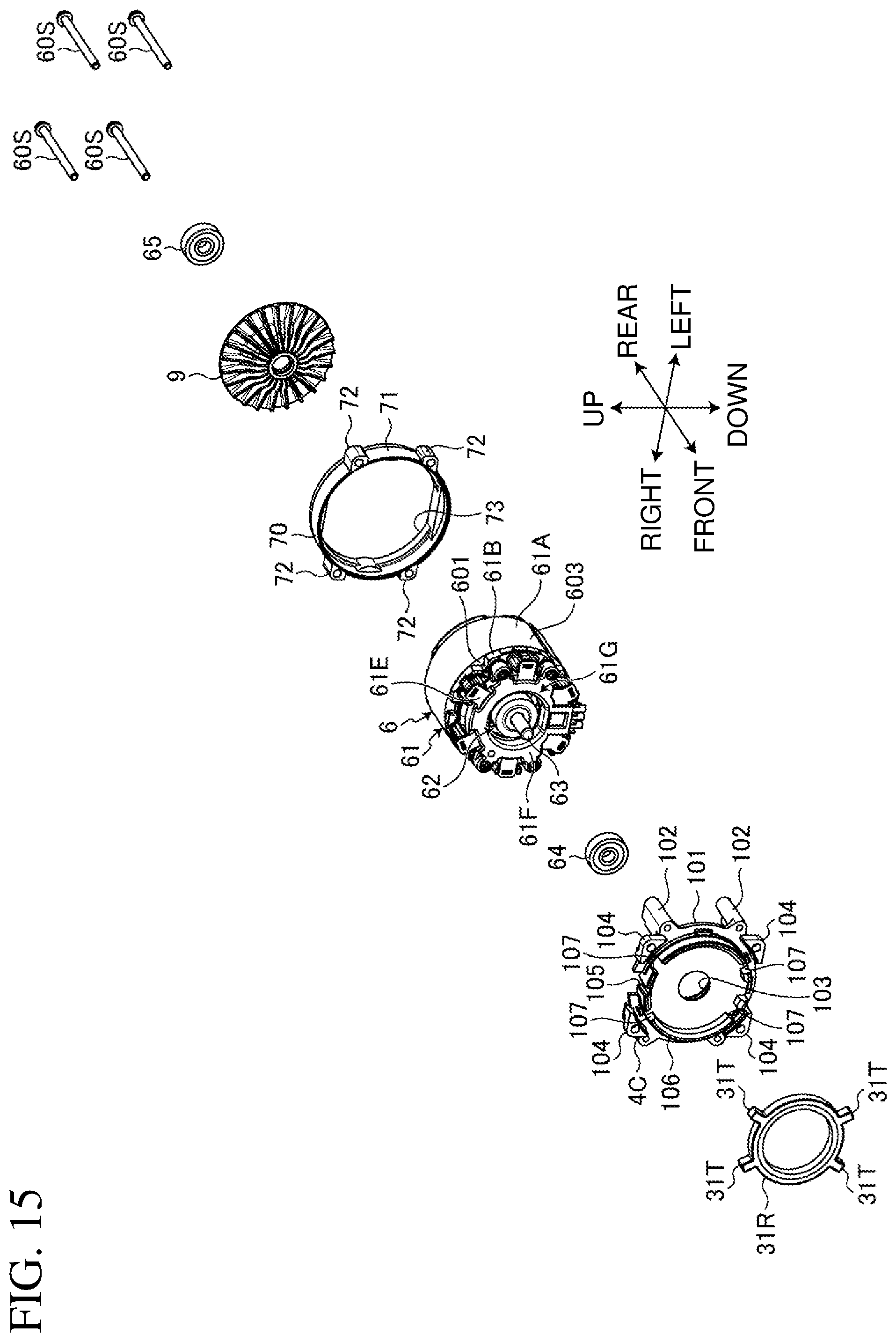 Patent US12350809 Figure 15 – Electric work machine