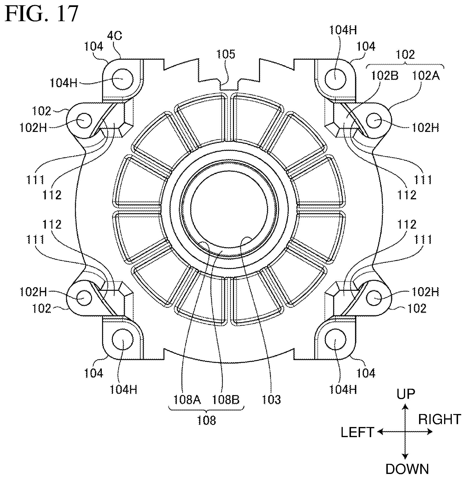 Patent US12350809 Figure 17 – Electric work machine