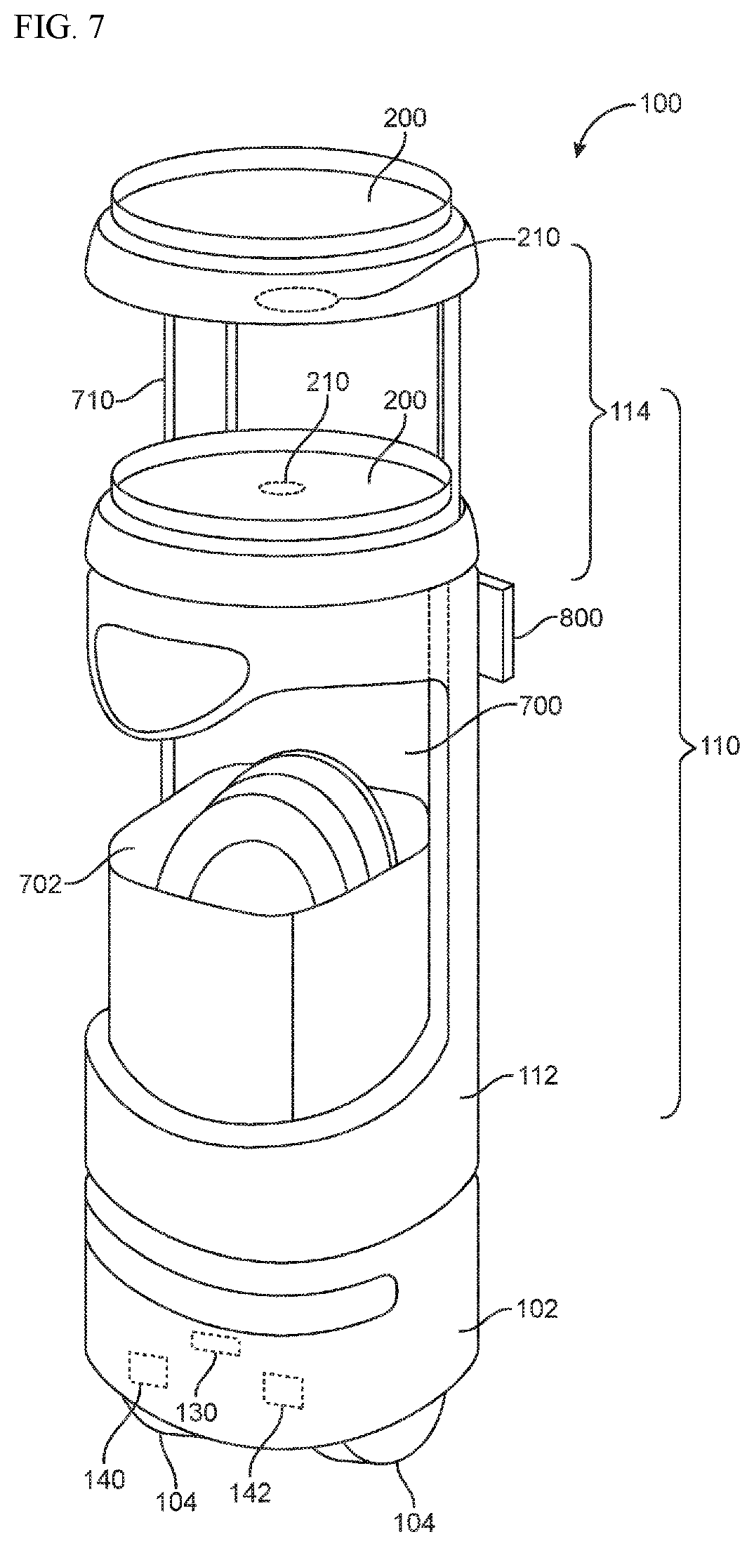 Patent US12350815 Figure 7 – Robots for serving food and/or drinks