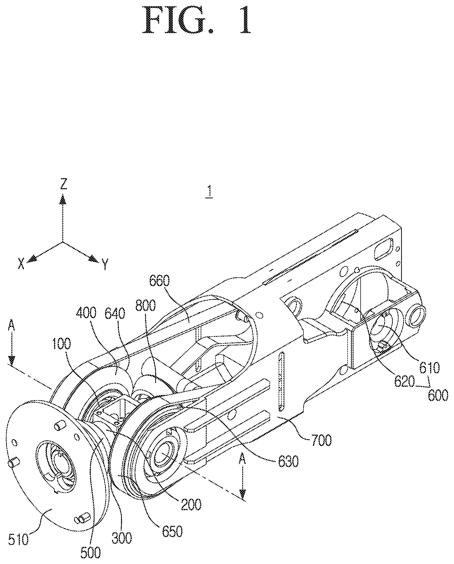 Patent US12350818 Figure 1 – Joint device for robot