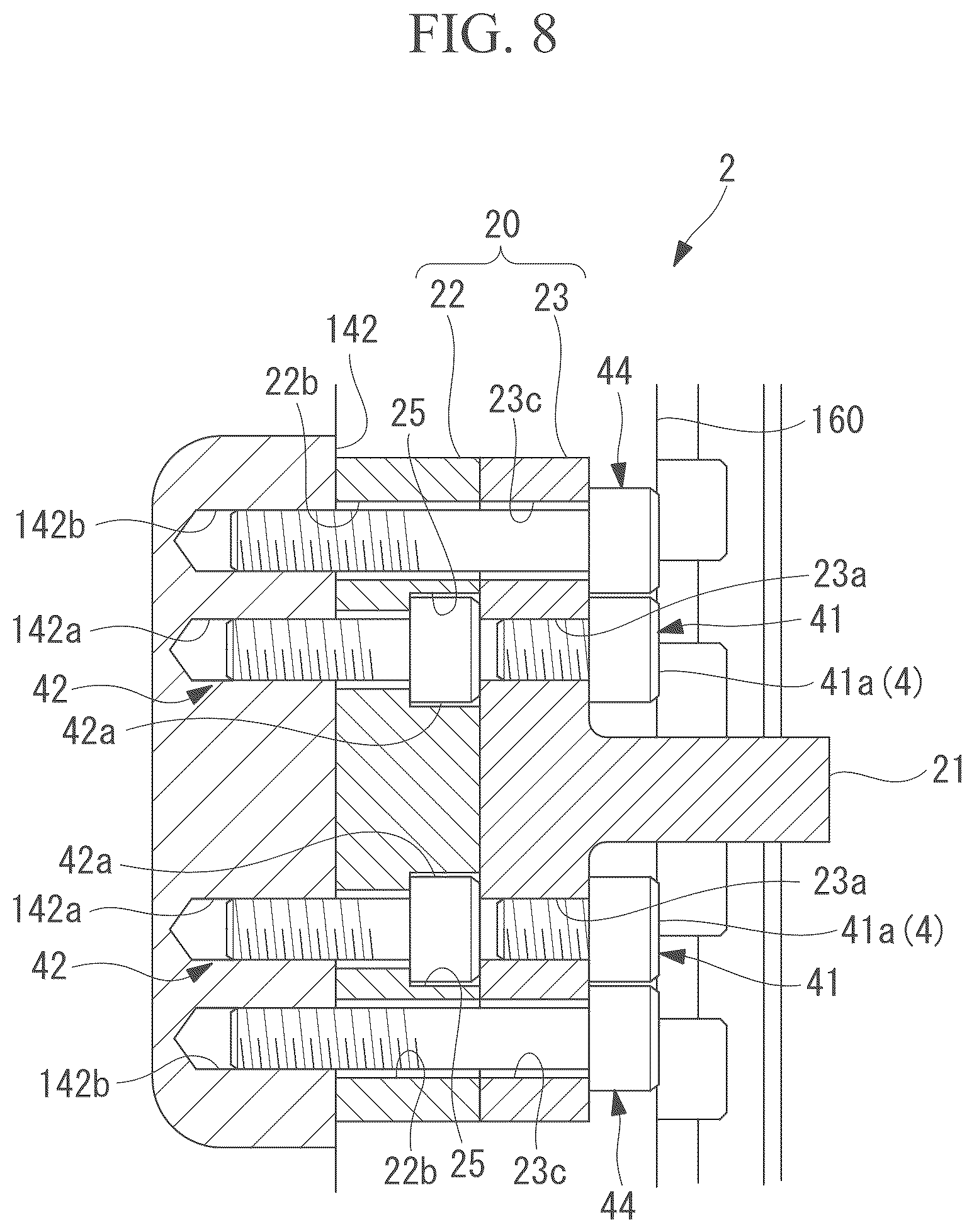 Patent US12350819 Figure 8 – Moving mechanism stopping device and robot
