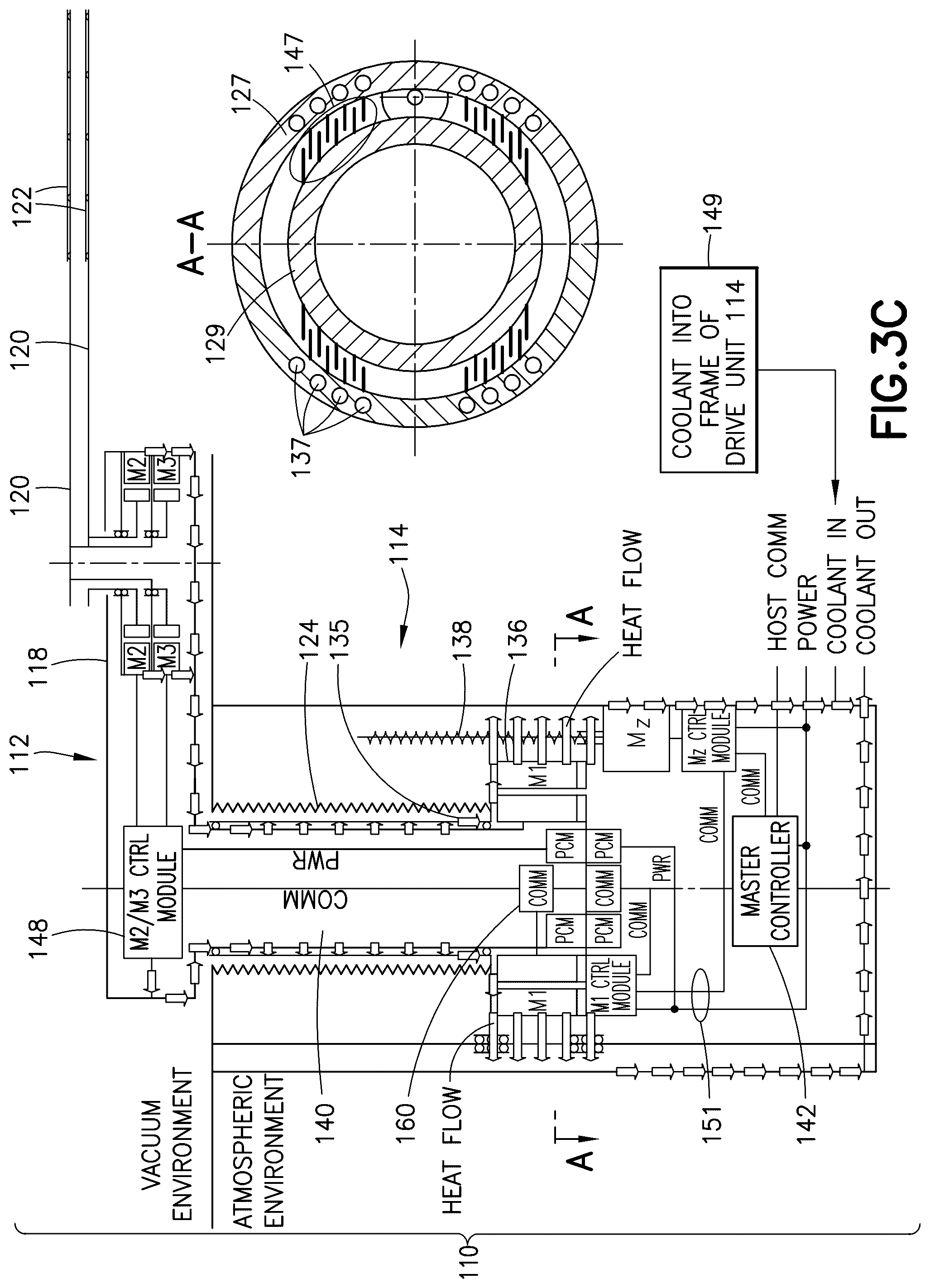 Patent US12350821 Figure 7 – Vacuum-environment robot with distributed actuators