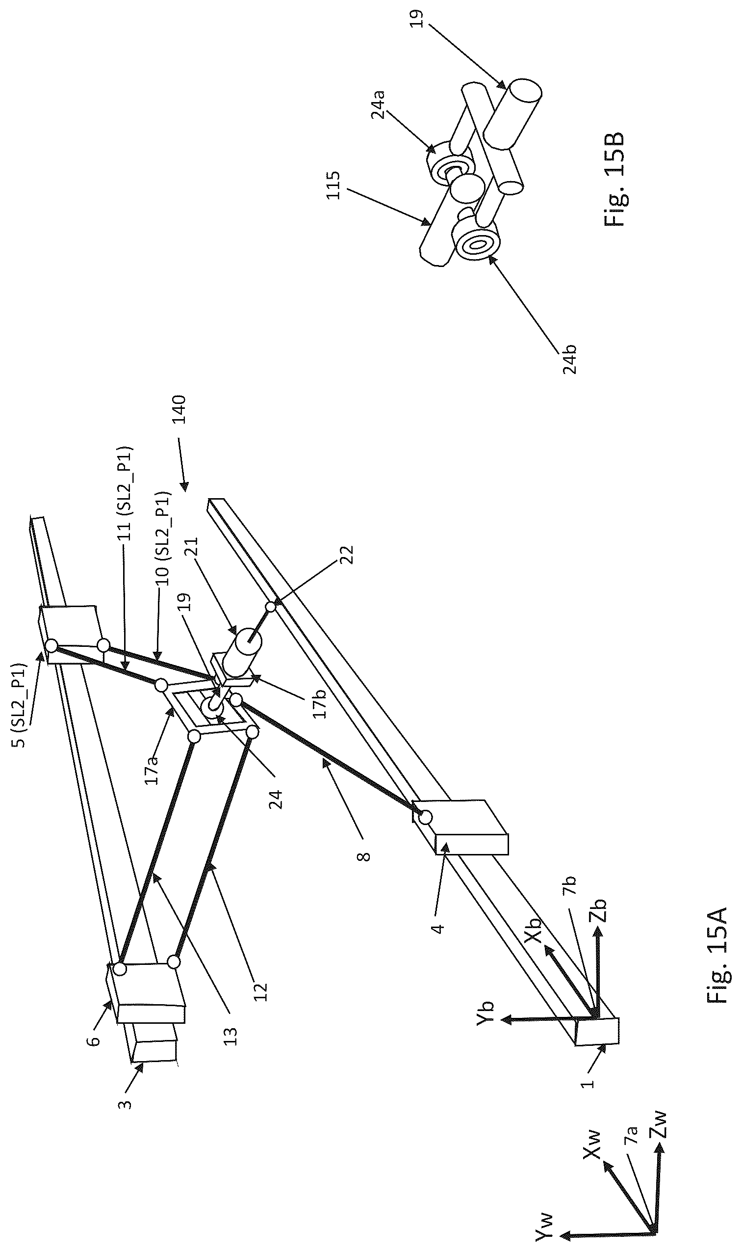 Patent US12350824 Figure 18 – Parallel-kinematic machine with versatile tool orientation