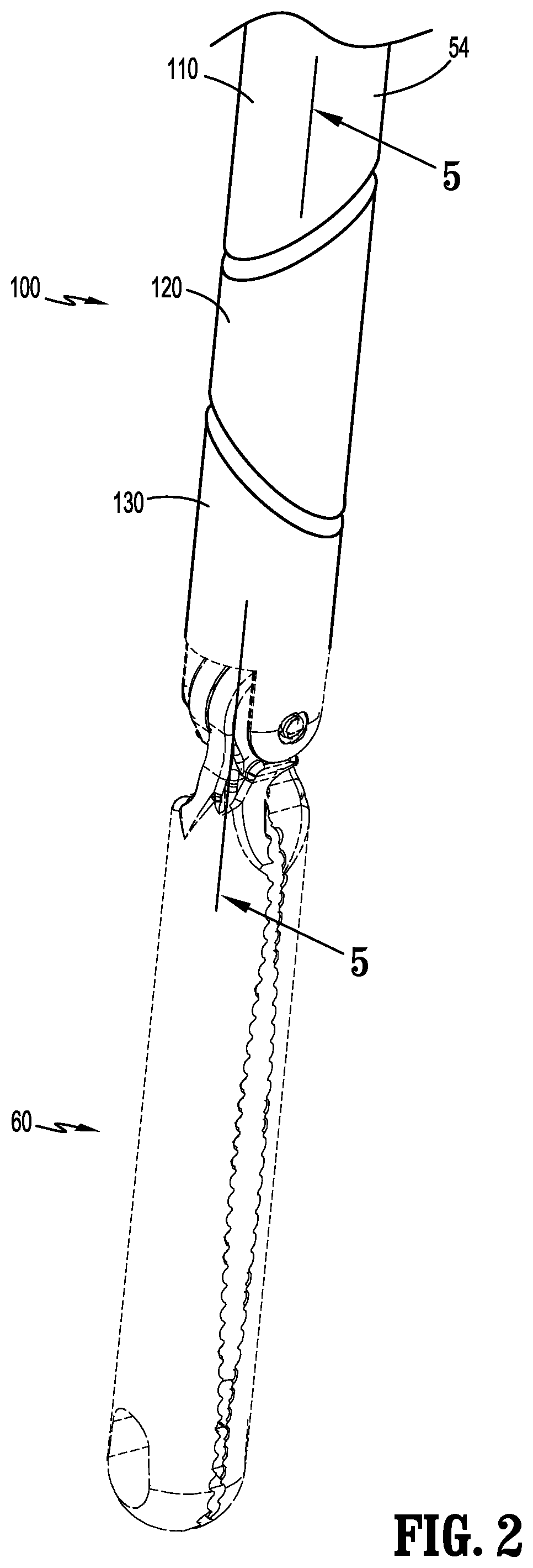 Patent US12350828 Figure 2 – Surgical robotic systems including surgical instruments with articulation