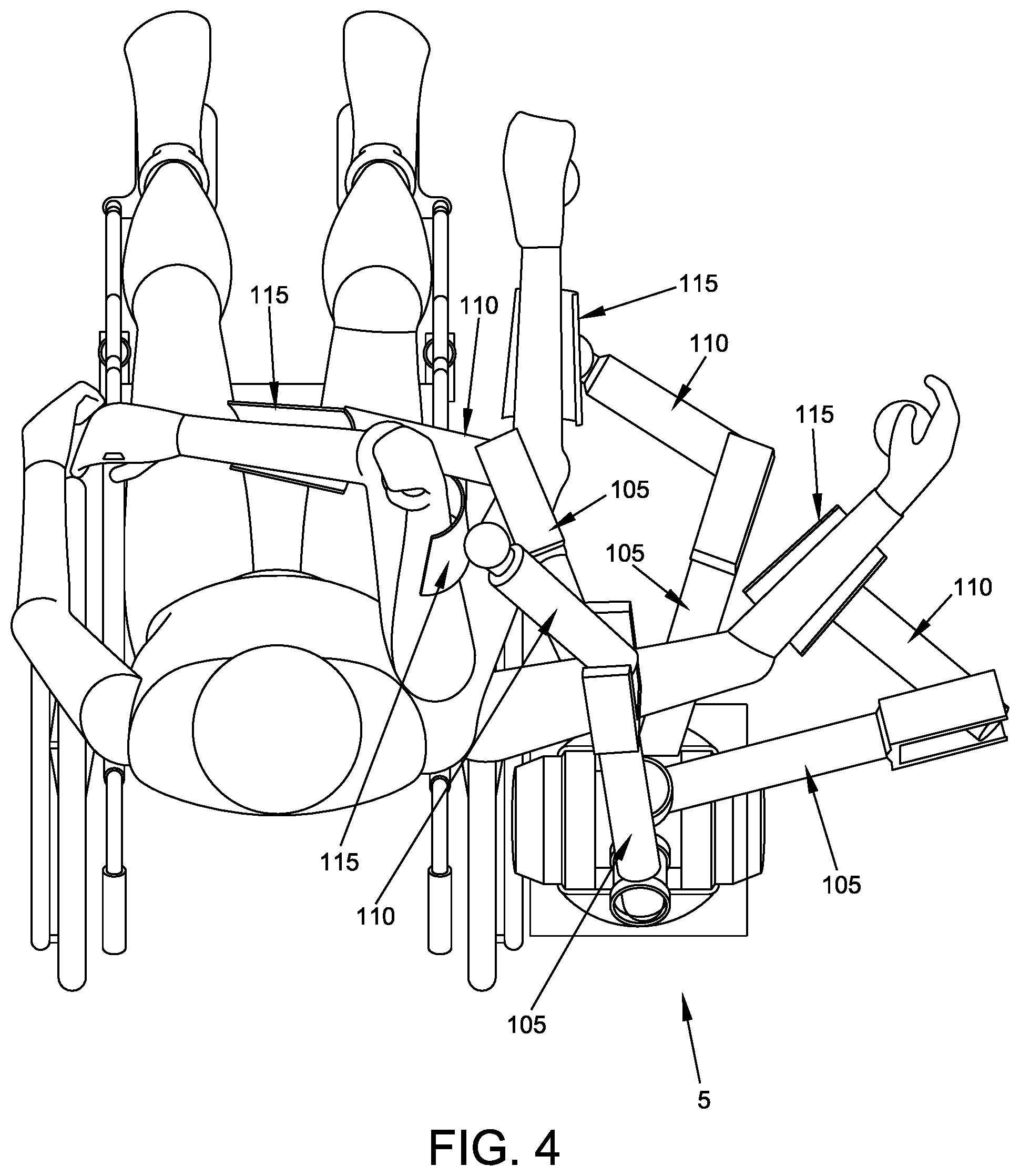 Patent US12350830 Figure 4 – Multi-active-axis, non-exoskeletal rehabilitation device