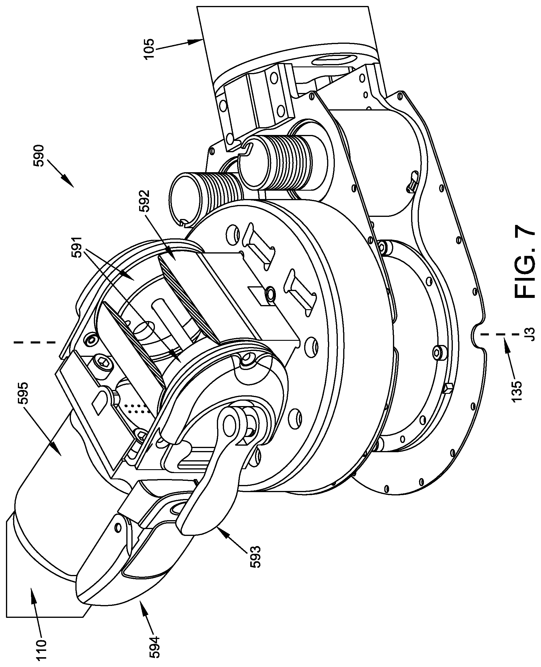 Patent US12350830 Figure 7 – Multi-active-axis, non-exoskeletal rehabilitation device