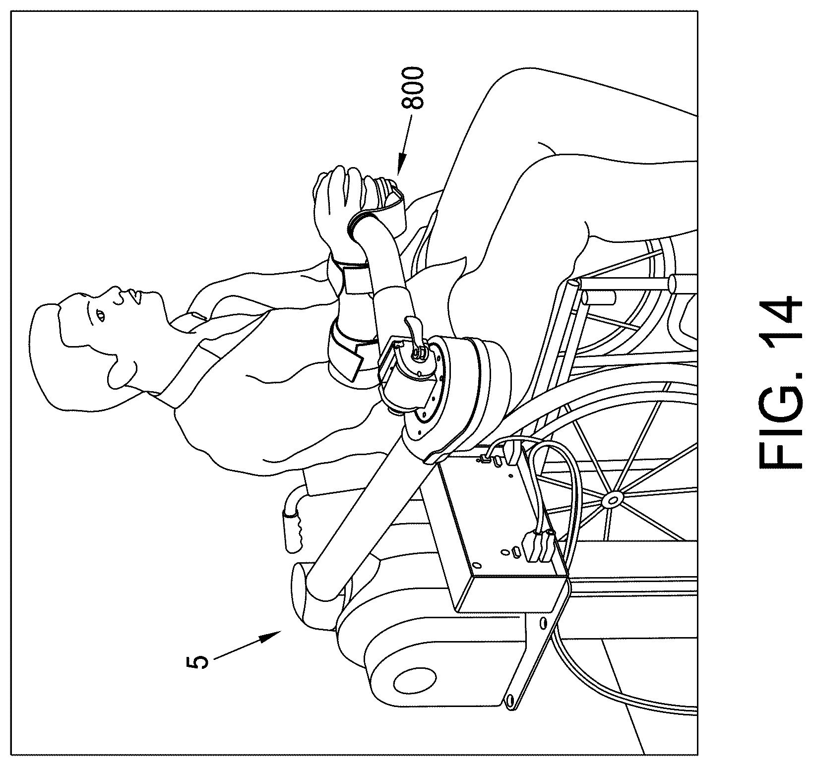 Patent US12350830 Figure 14 – Multi-active-axis, non-exoskeletal rehabilitation device