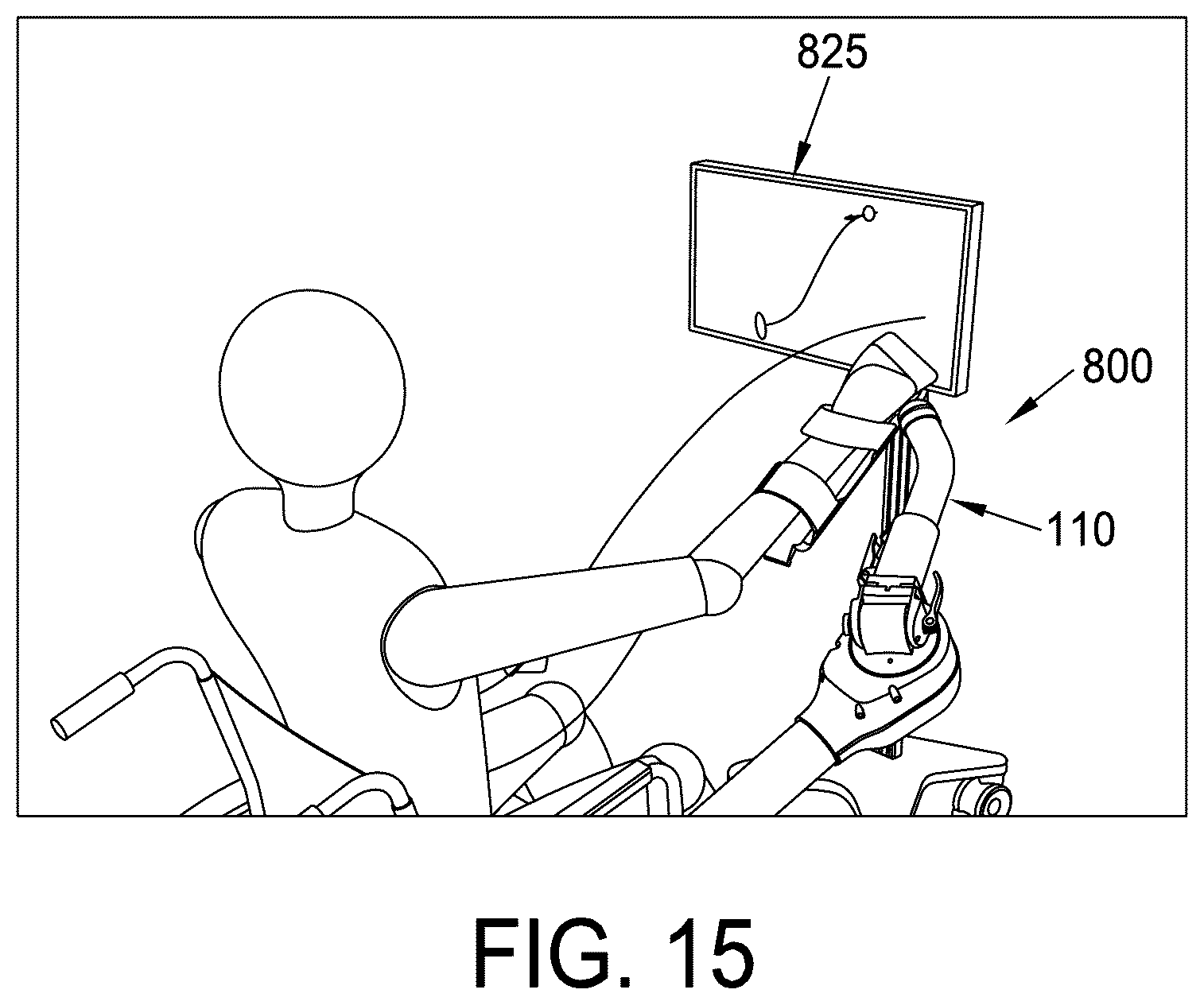 Patent US12350830 Figure 15 – Multi-active-axis, non-exoskeletal rehabilitation device