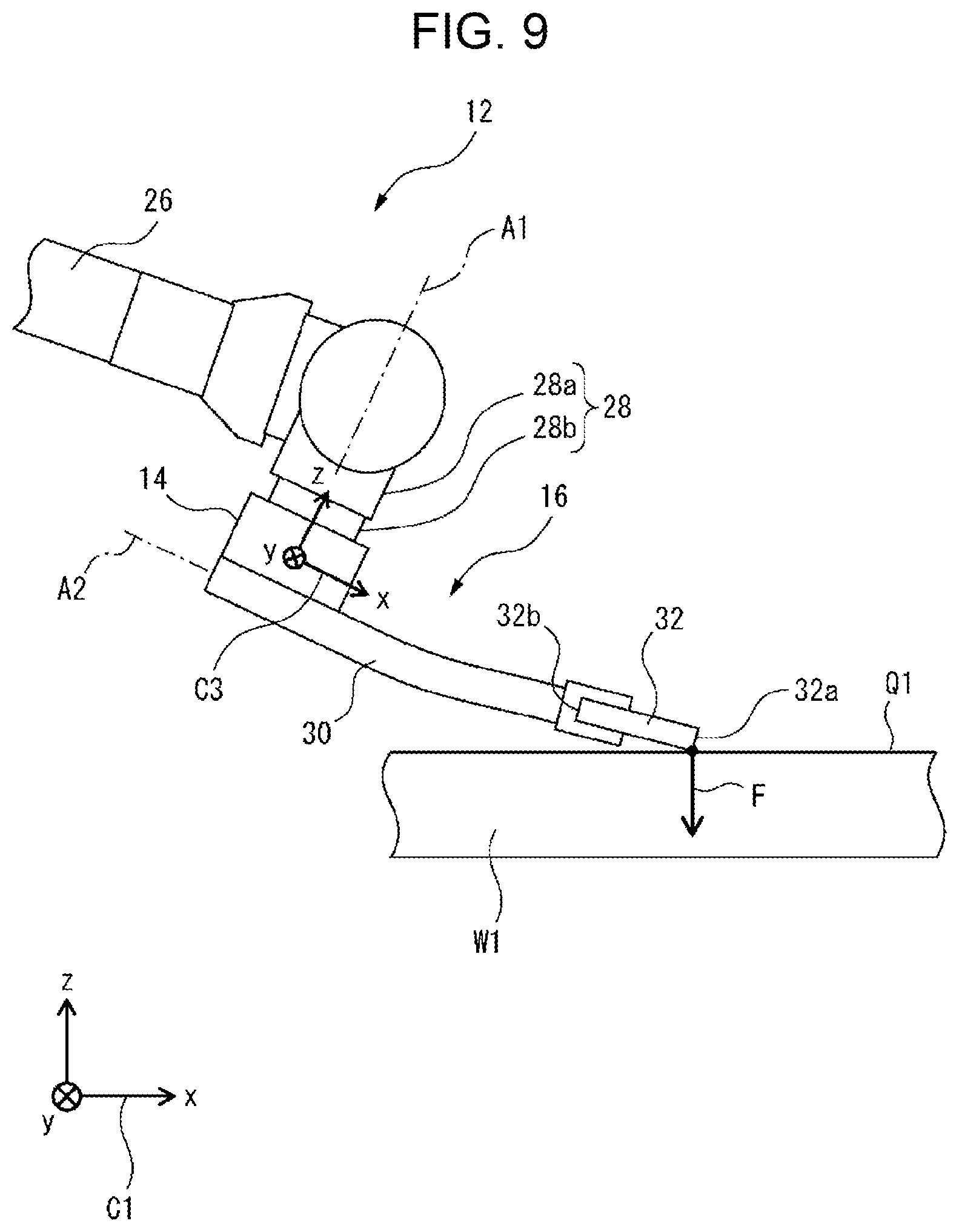 Patent US12350839 Figure 9 – Robot system, method, and computer program for performing scraping process