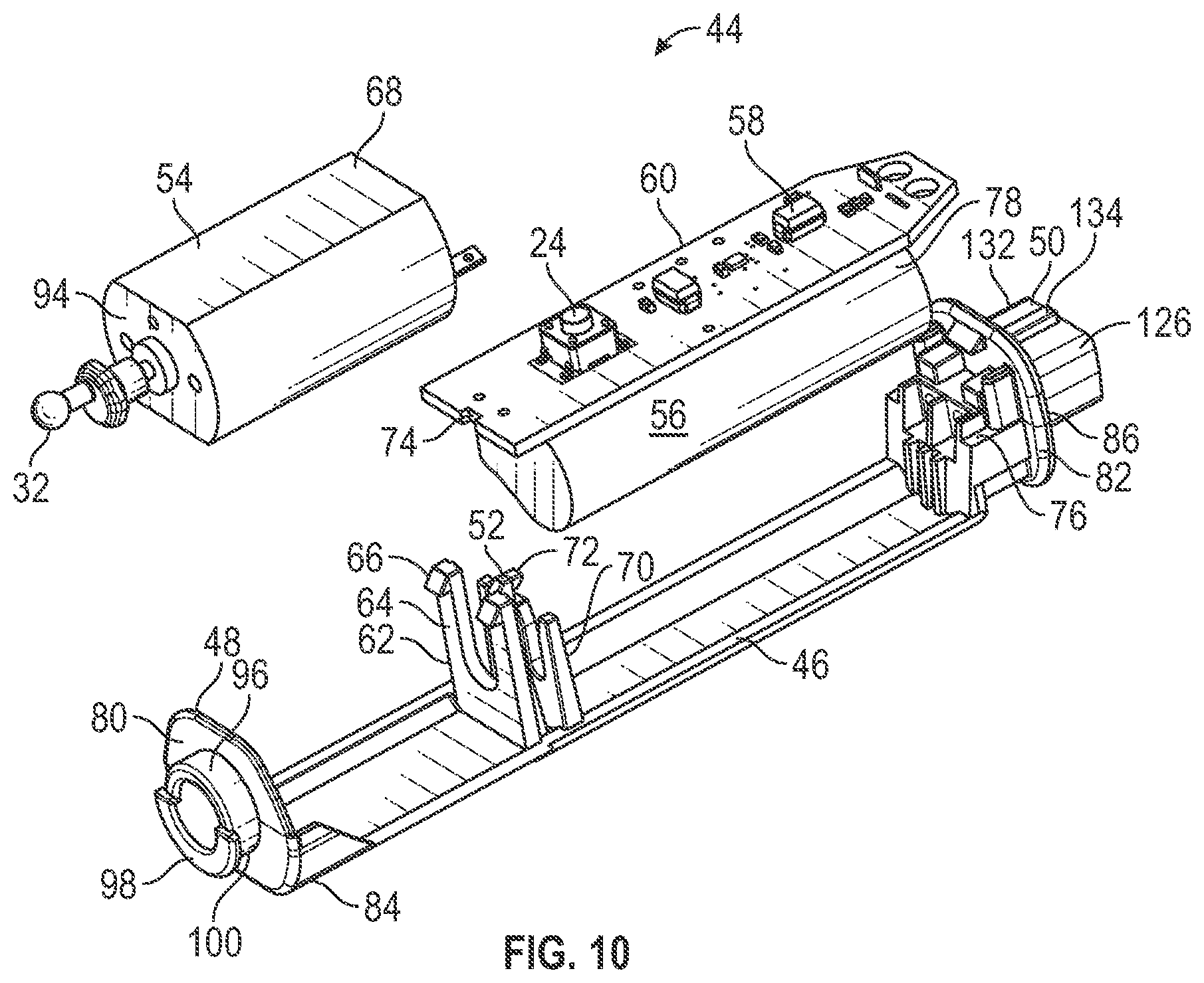 Patent US12350849 Figure 9 – Hair trimmer housing with enhanced motor mount