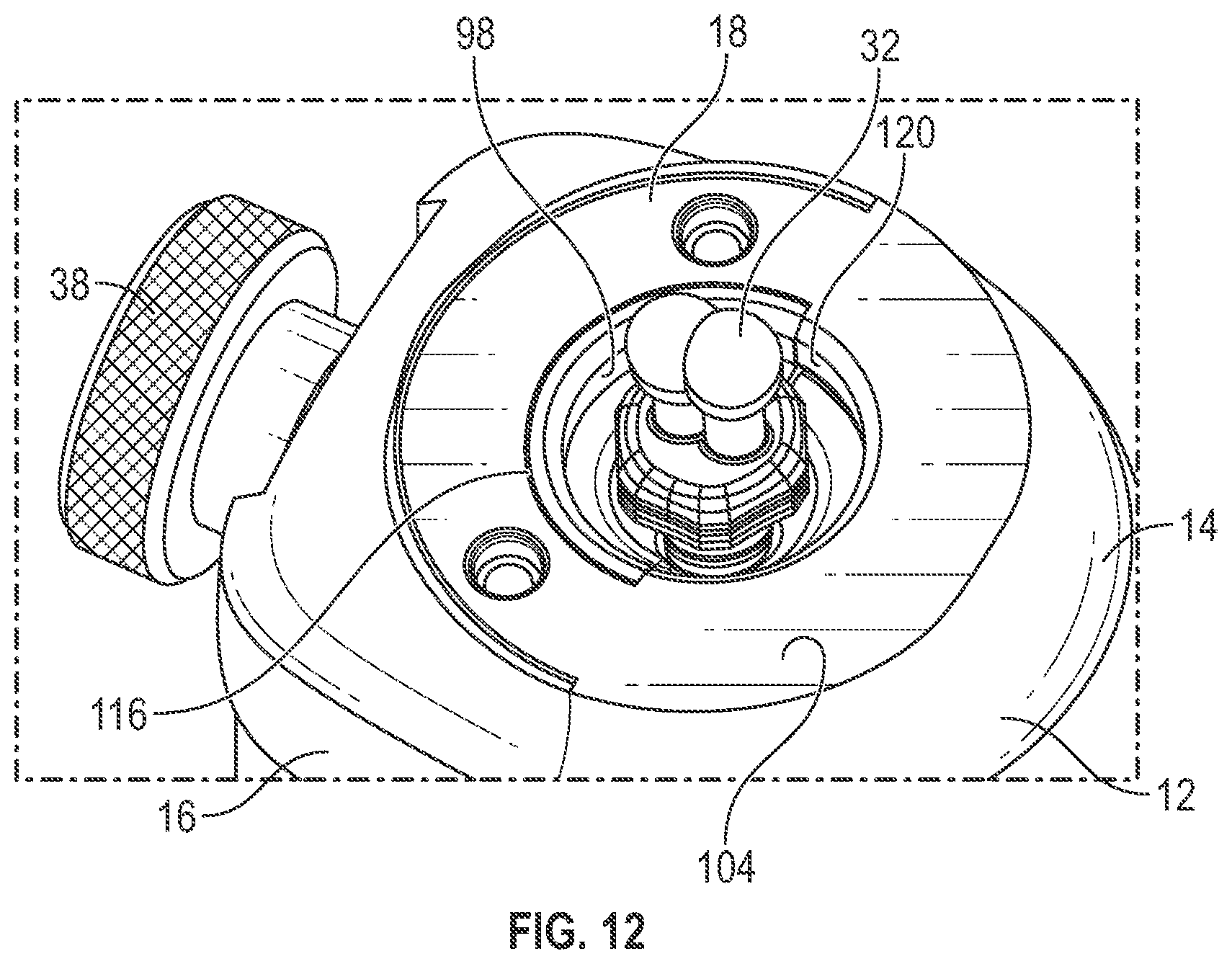 Patent US12350849 Figure 11 – Hair trimmer housing with enhanced motor mount